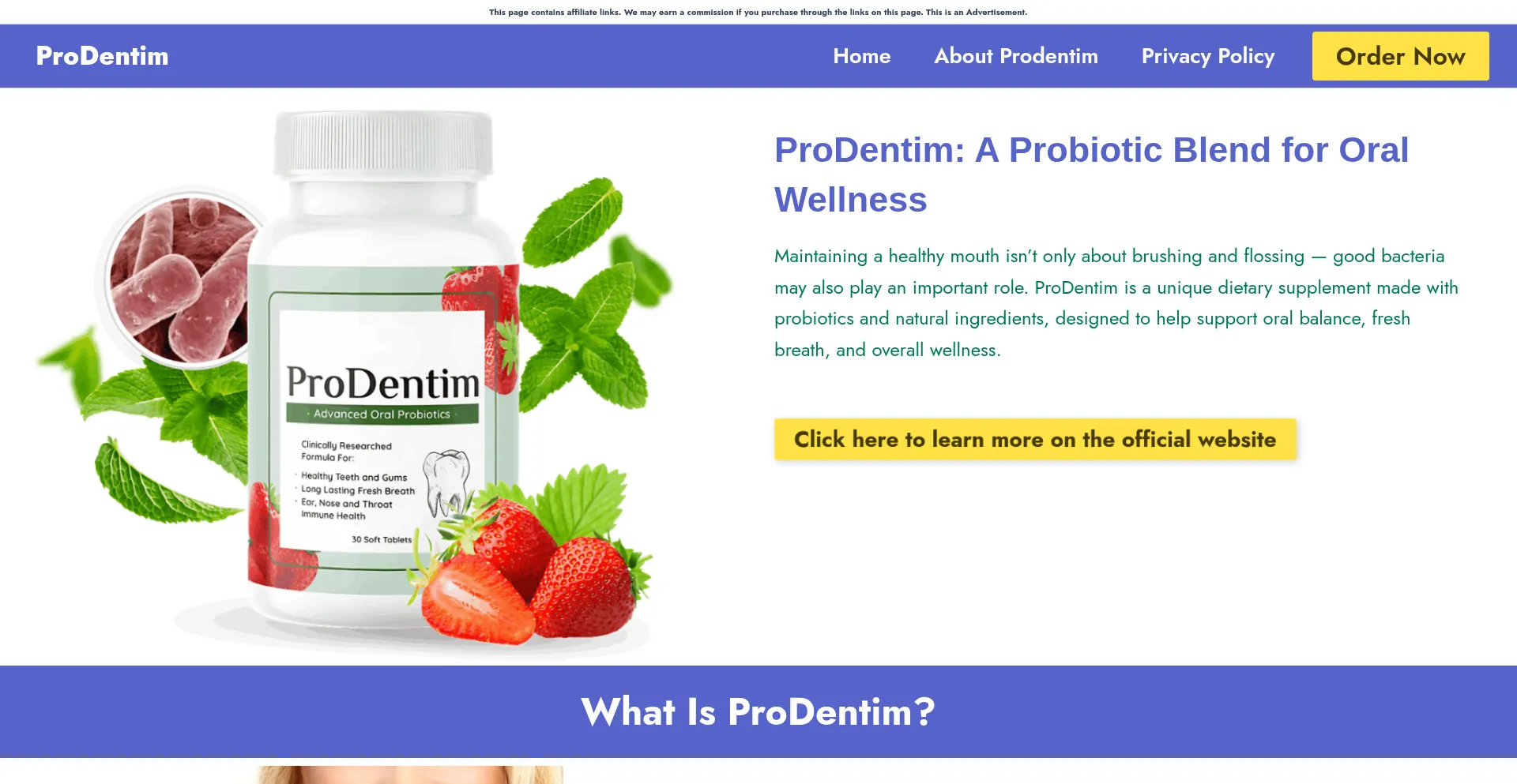Prodenttimus.com Screenshot