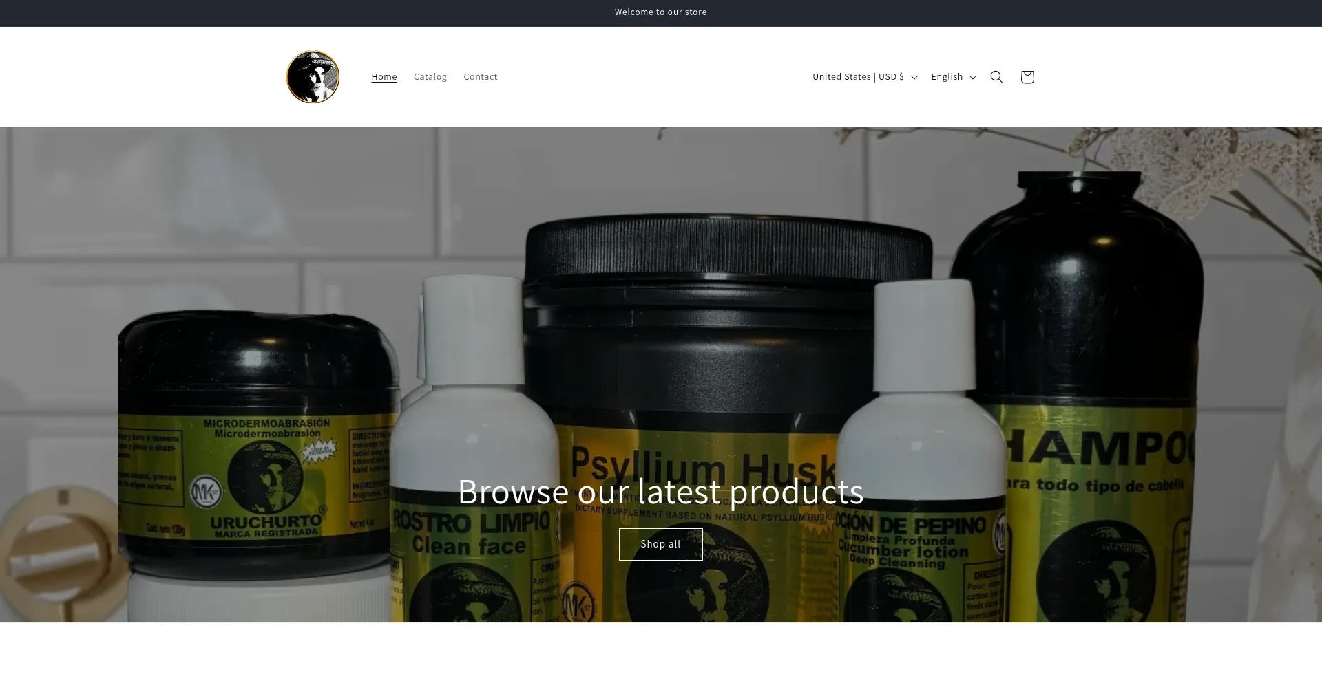 Website screenshot of Productosuruchurto.com