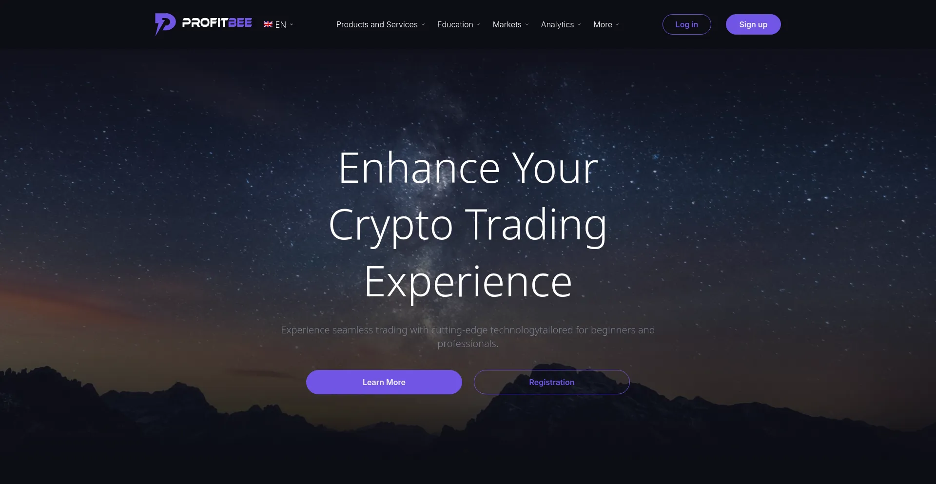Website screenshot of Profit-bee.com