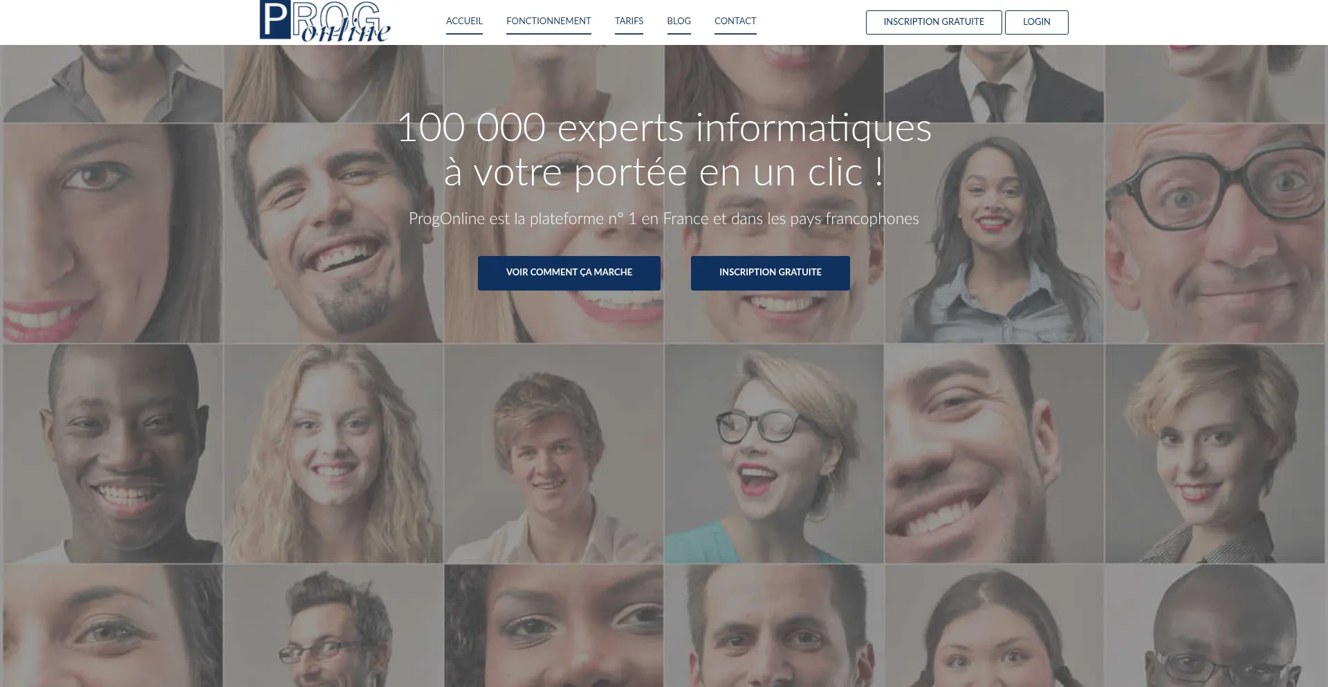 Website screenshot of Progonline.com