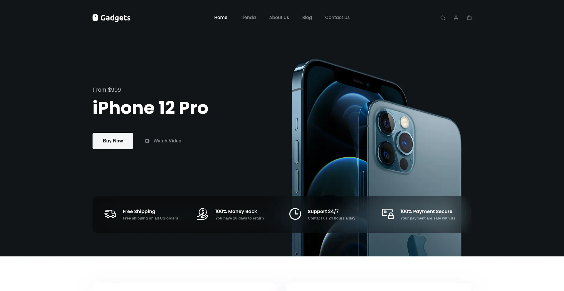 Website screenshot of Prohesa.shop
