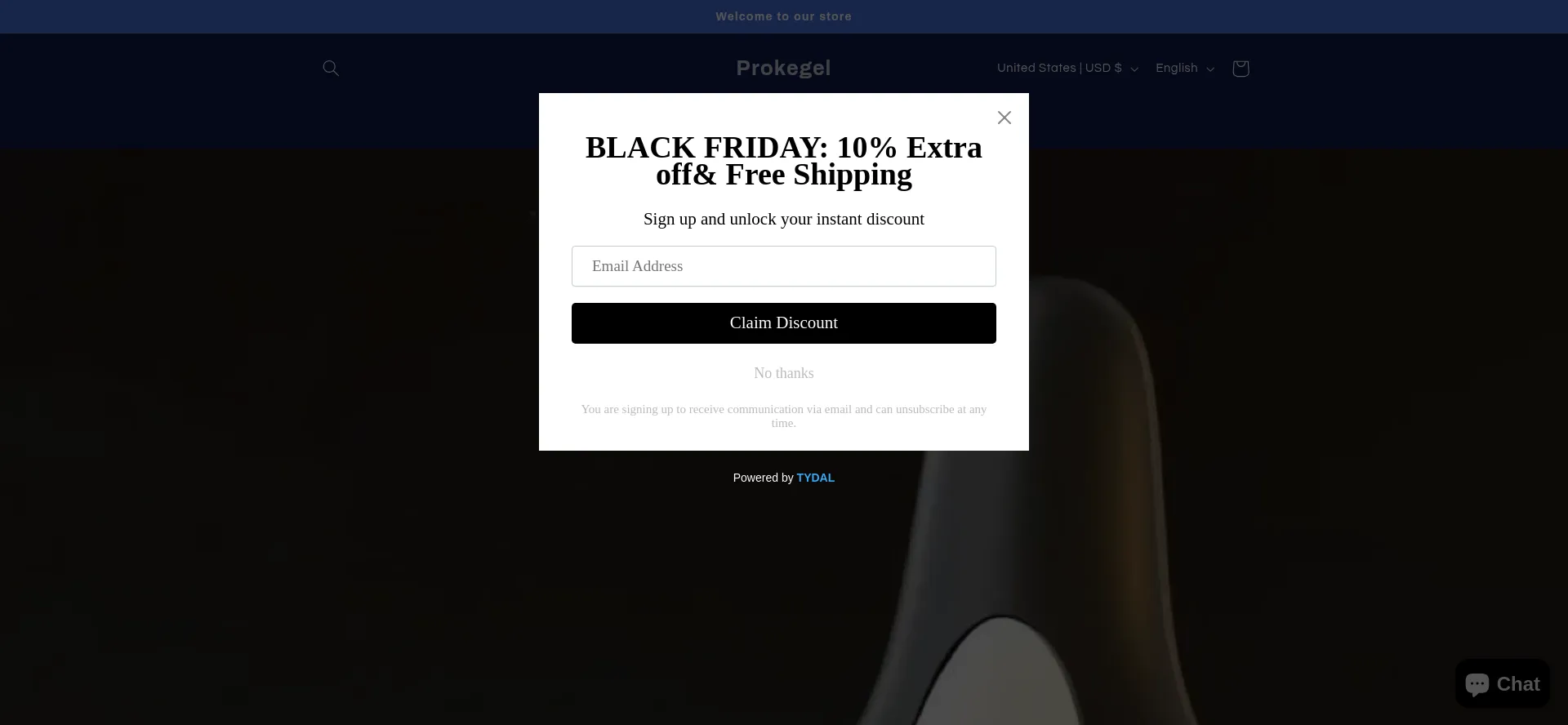Website screenshot of Prokegel.com