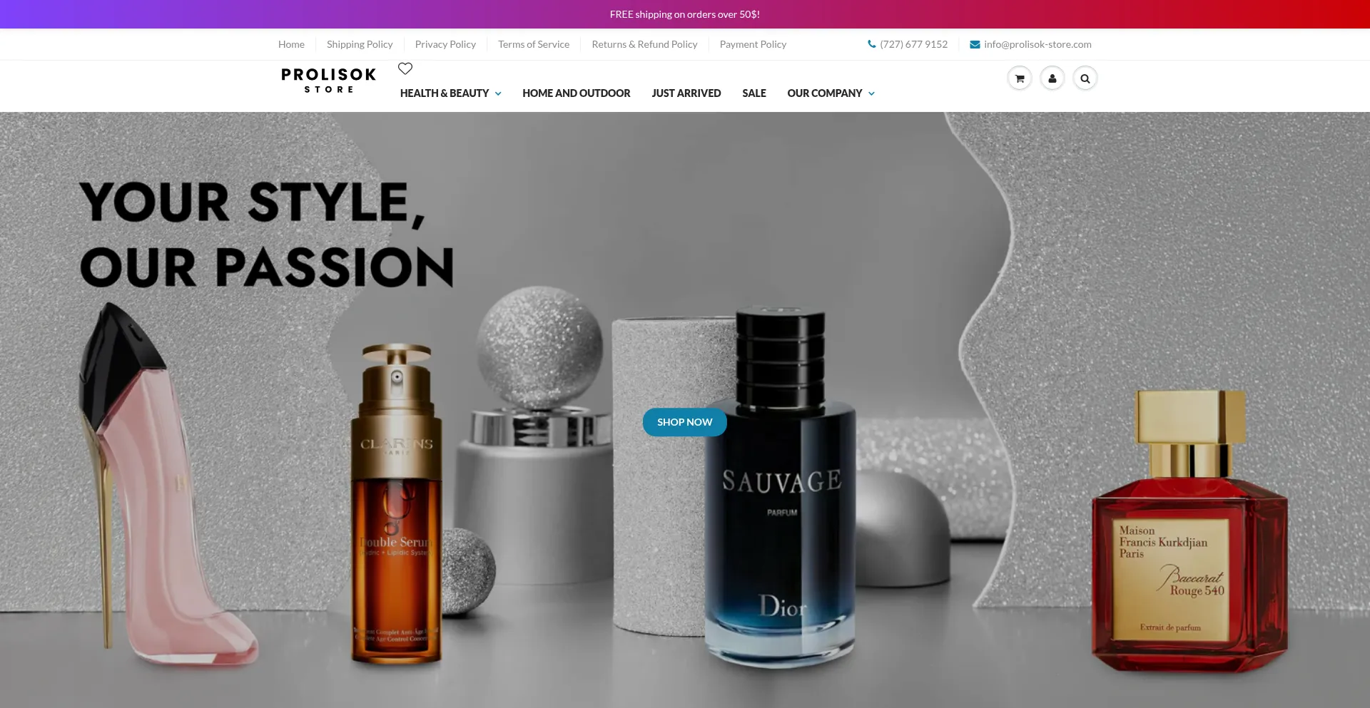 Prolisok-store.com Screenshot