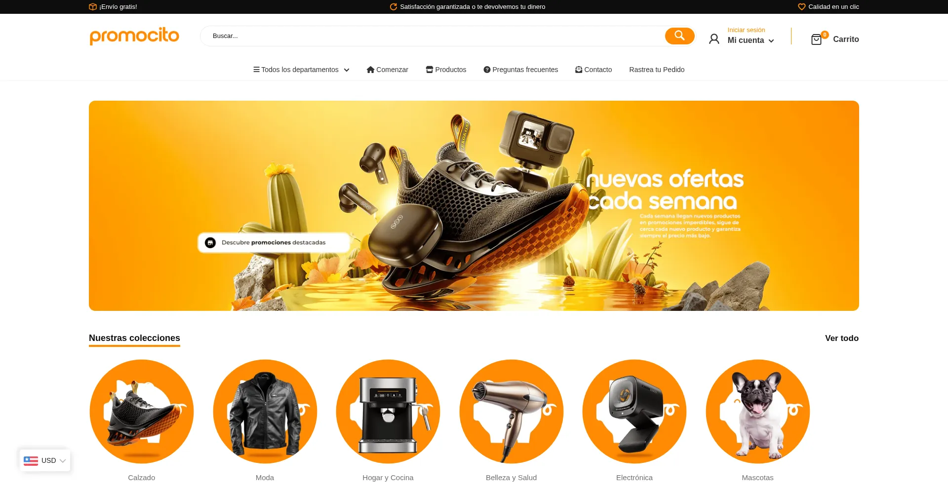 Website screenshot of Promocitooficial.com