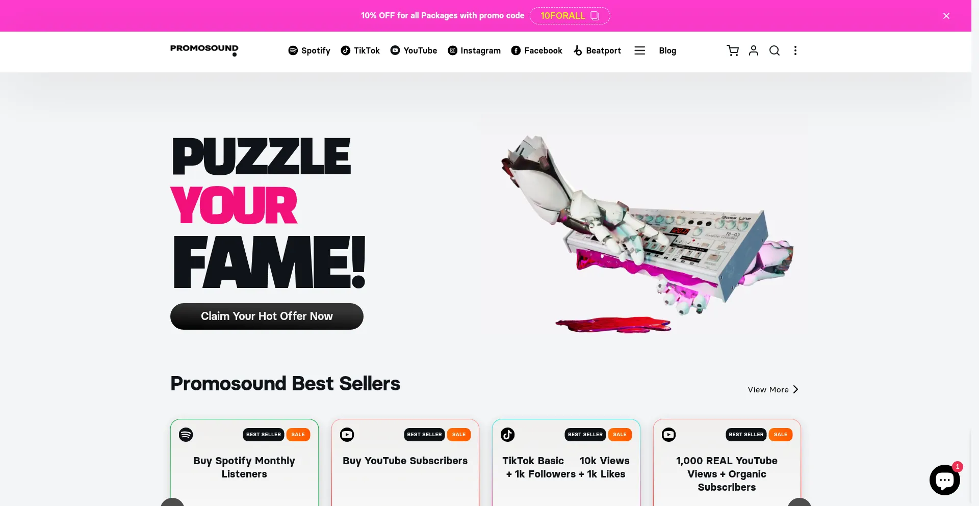 Promosoundgroup.net Screenshot