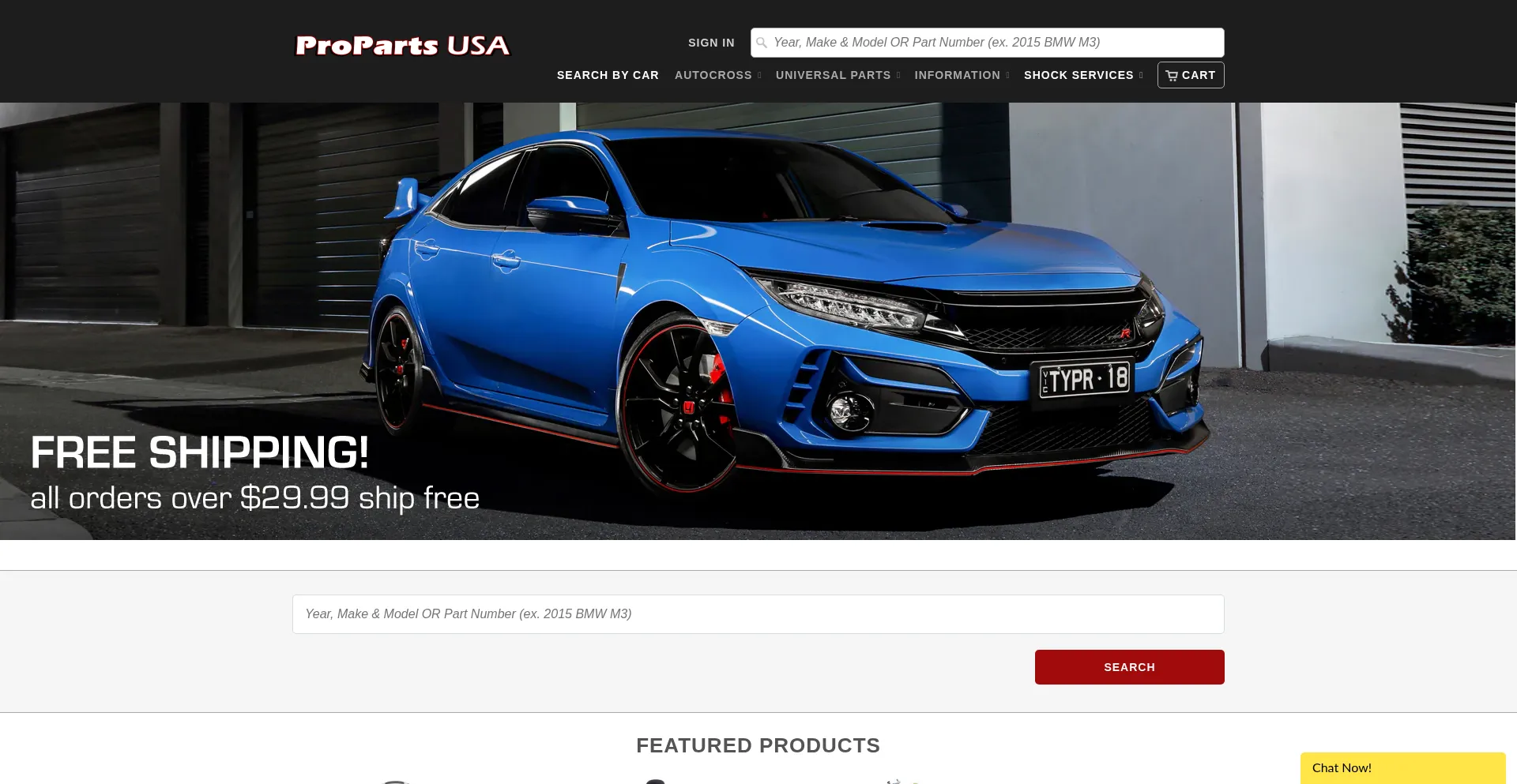 Propartsusa.com Screenshot