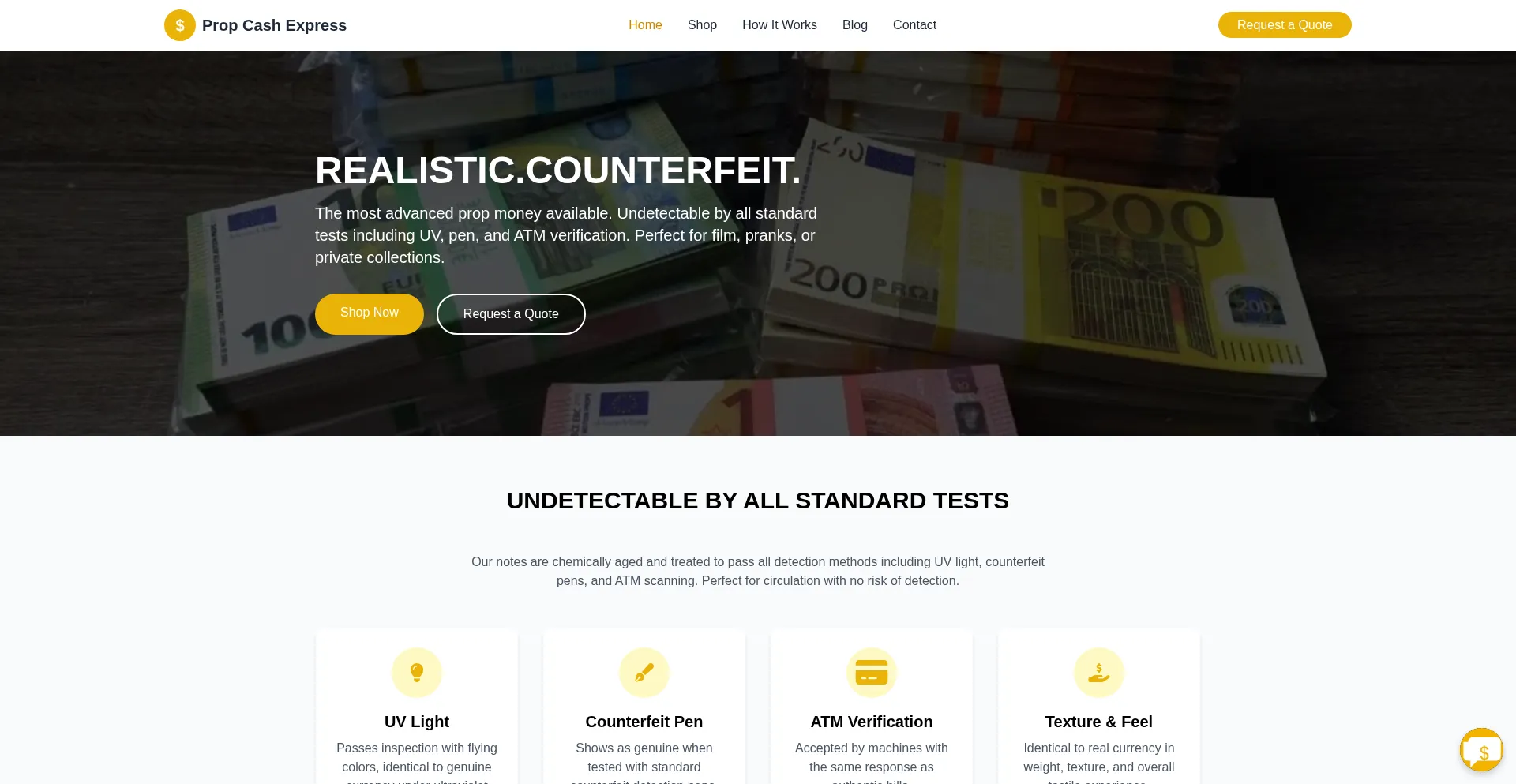 Propcashexpress.com Screenshot