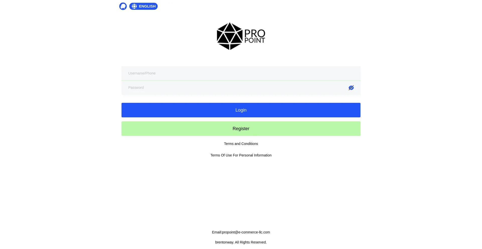 Website screenshot of Propointseoinc.life