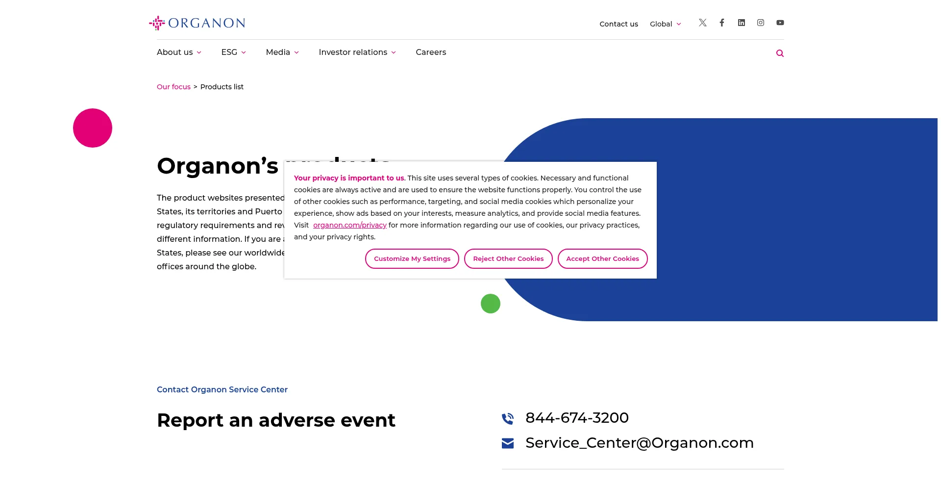 Website screenshot of Proscar.com