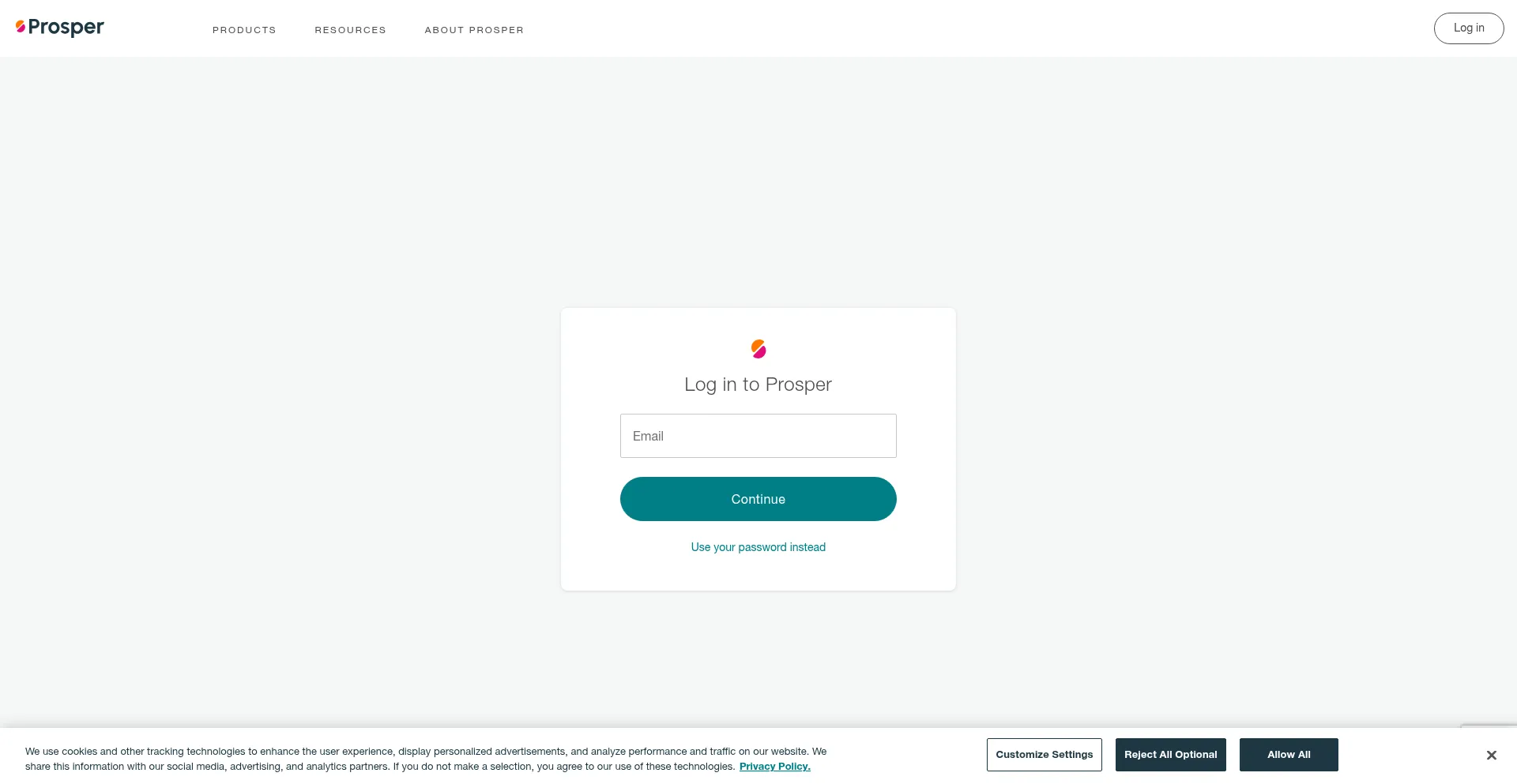 Prospercards.com Screenshot