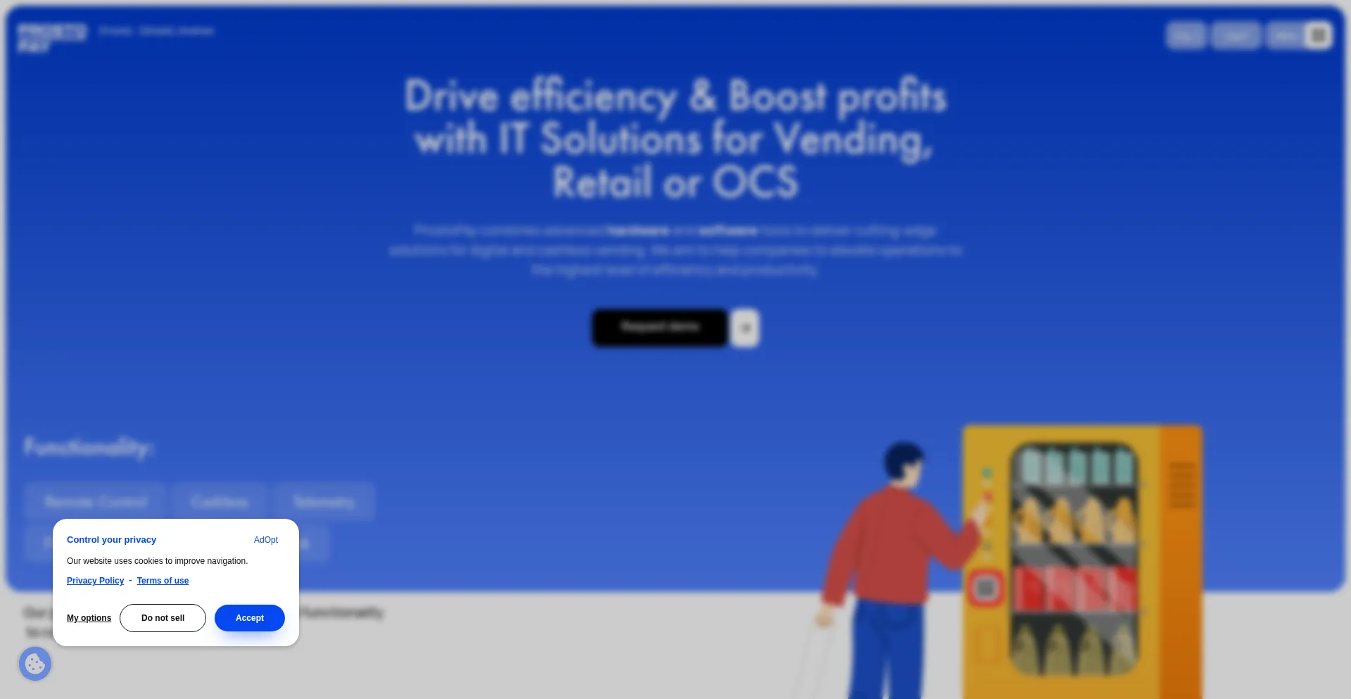 Website screenshot of Prostopay.net