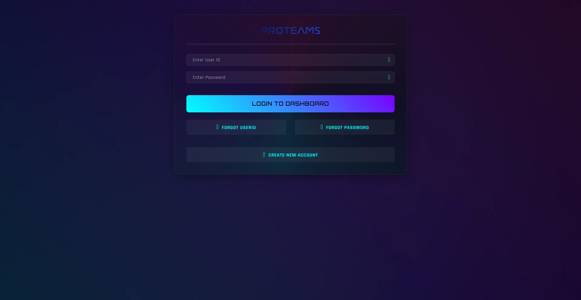 Website screenshot of Proteams.co.in