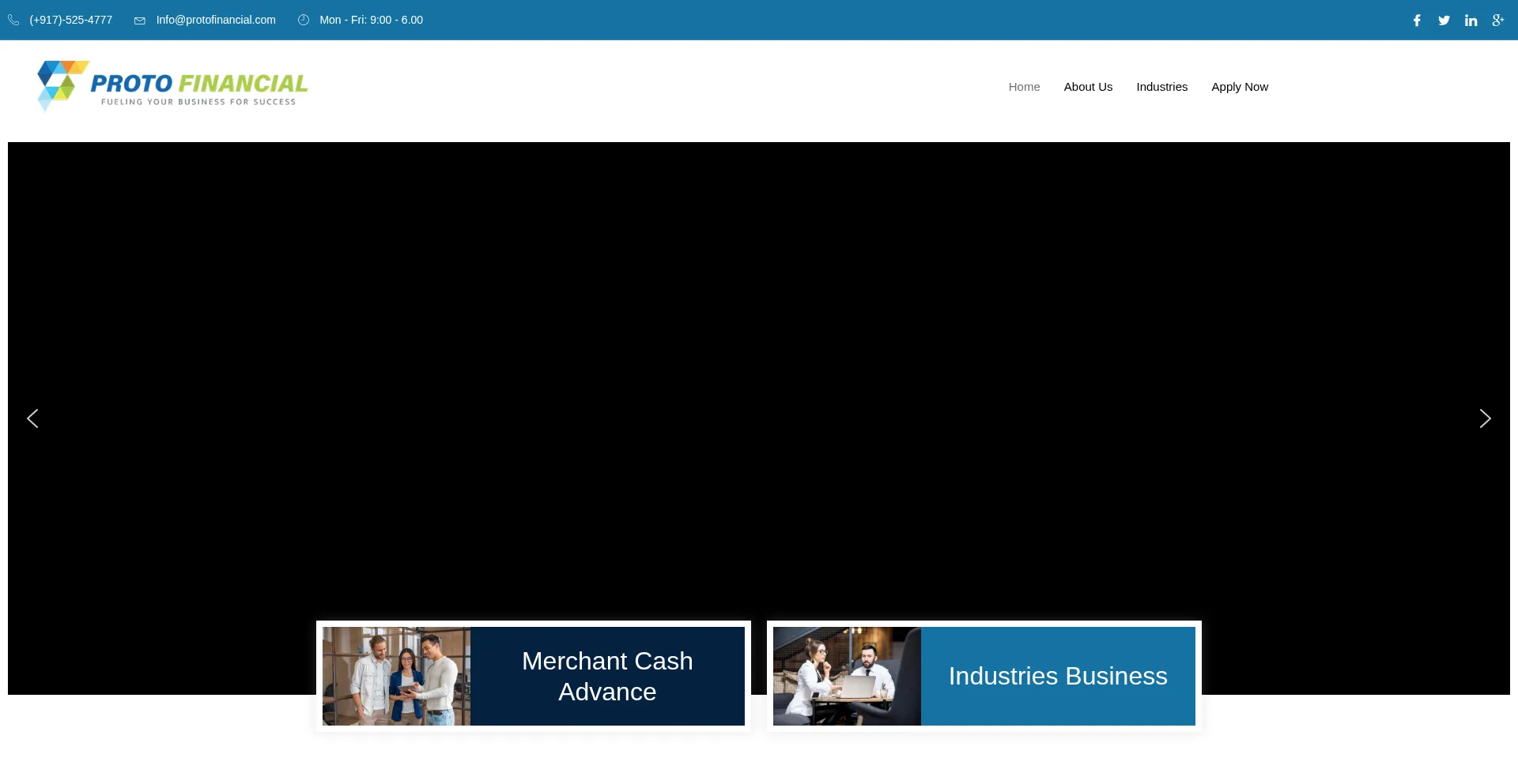 Website screenshot of Protofinancialfund.com
