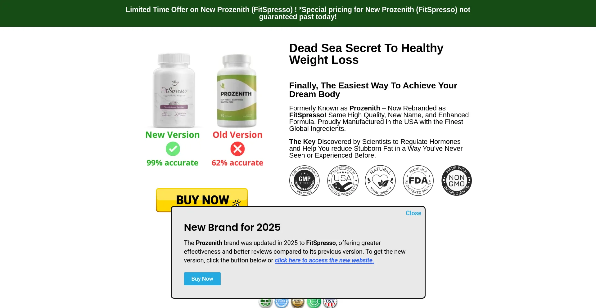 Website screenshot of Prozenith.net