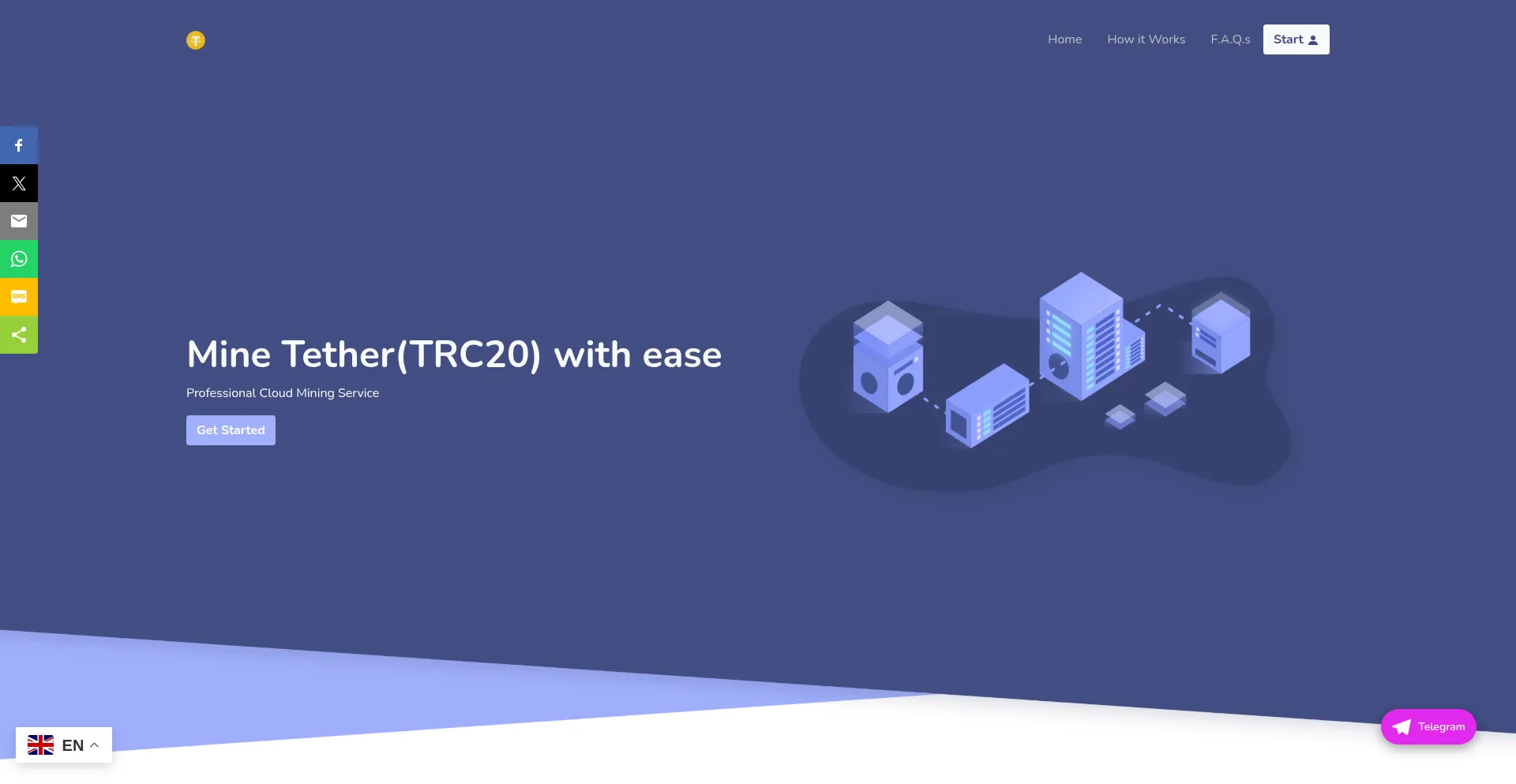 Website screenshot of Psgminer.com