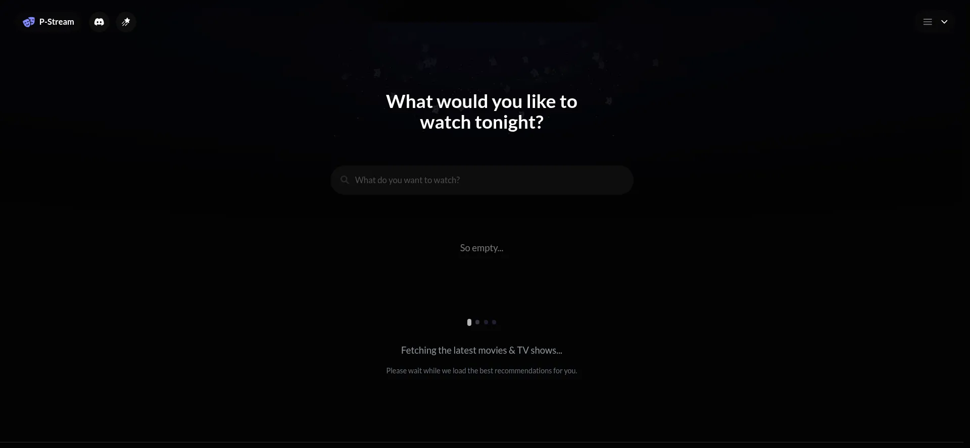 Website screenshot of Pstream.org
