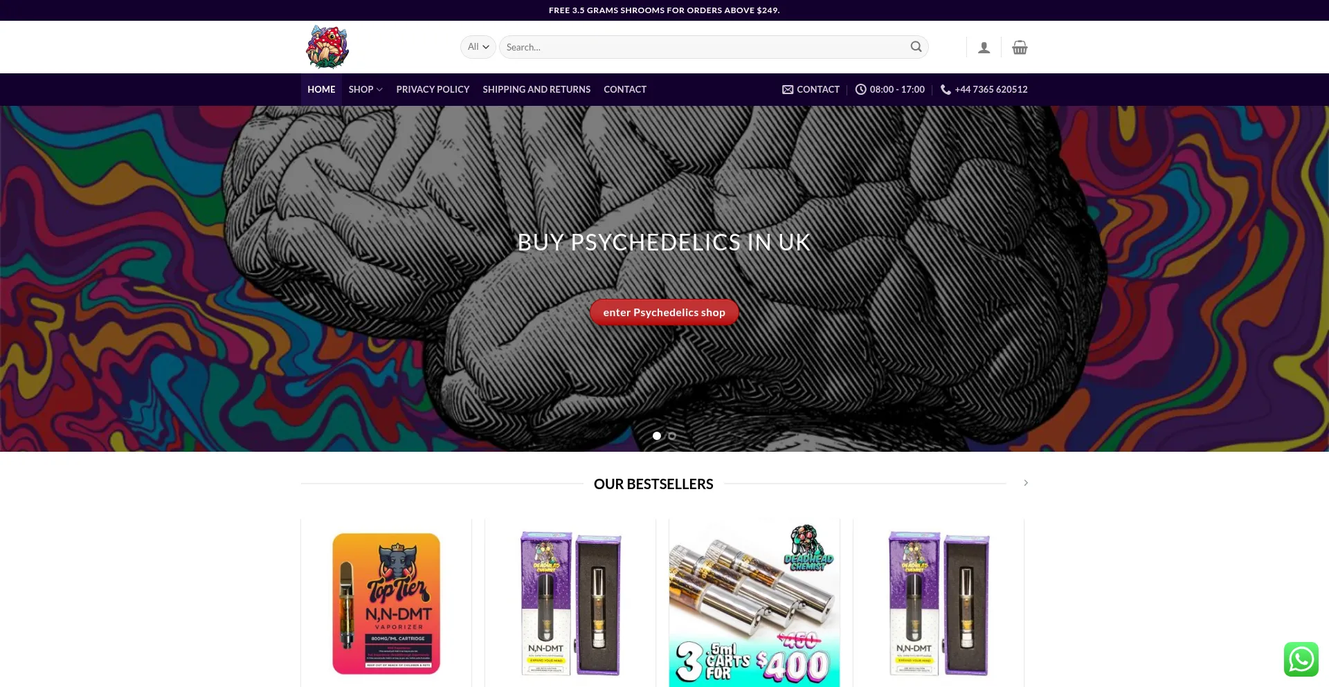 Psychedellic.co.uk Screenshot
