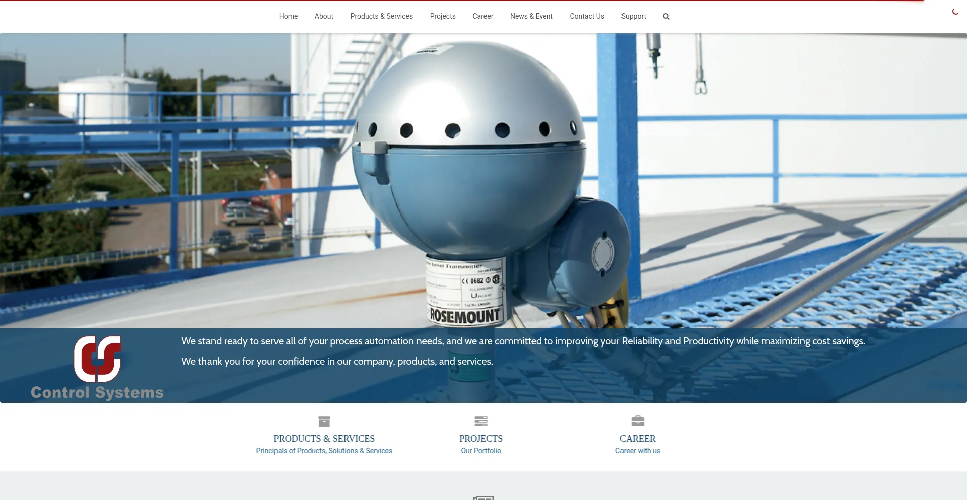 Website screenshot of Ptcs.co.id
