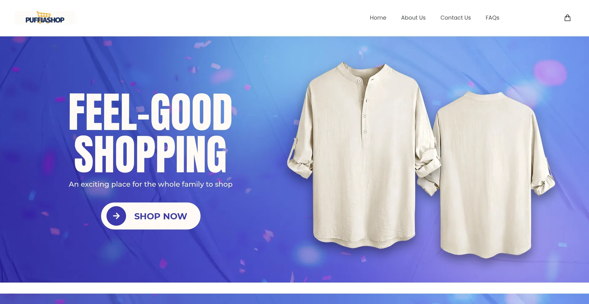 Puffiashop.com Screenshot