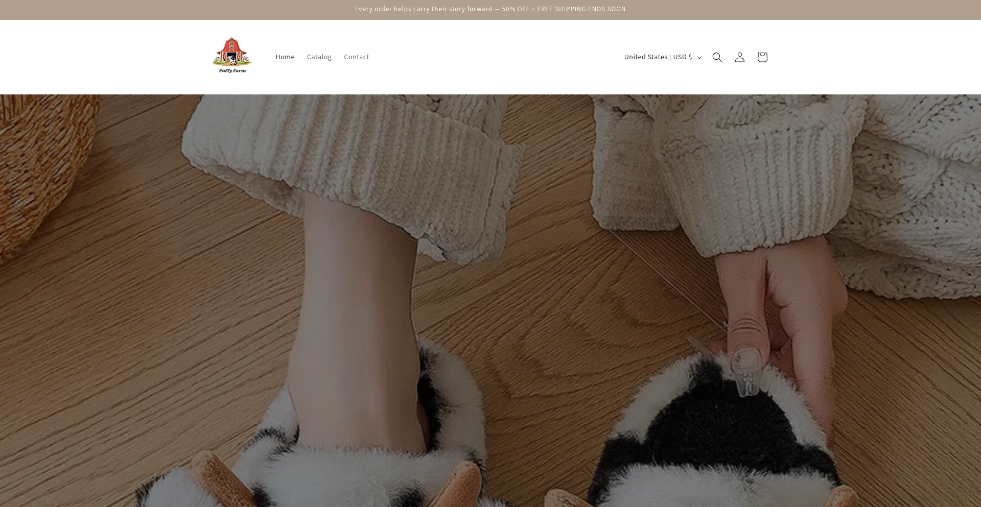 Website screenshot of Puffyfarm.com