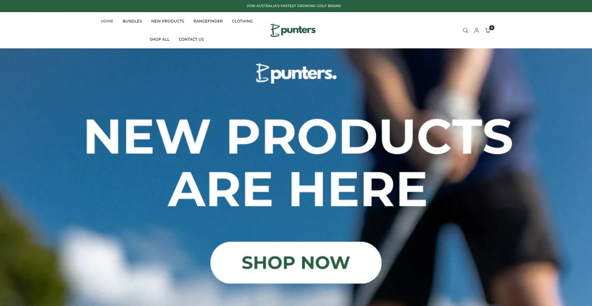 Puntersgolf.com Screenshot