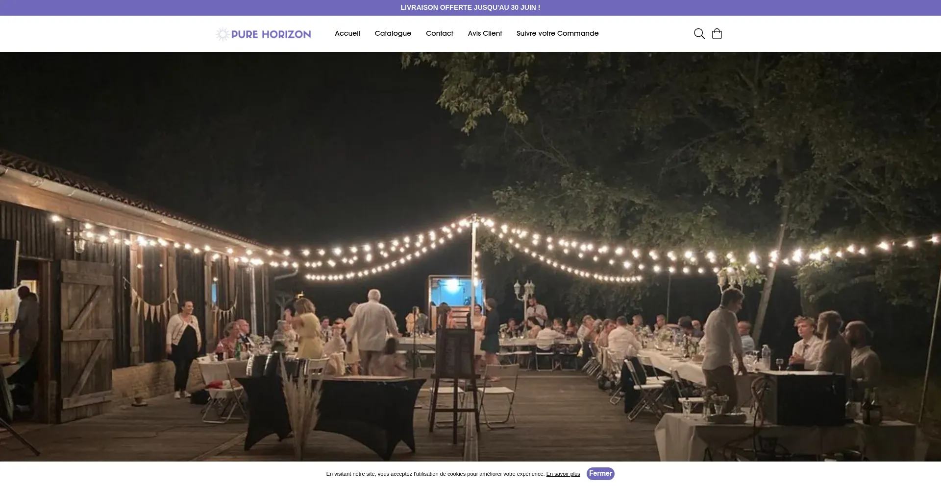 Website screenshot of Pure-horizon.fr