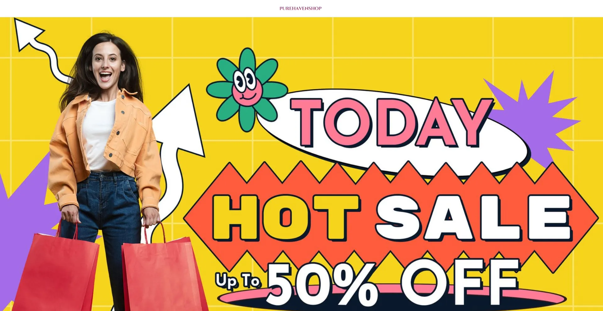 Website screenshot of Purehavenshop.com