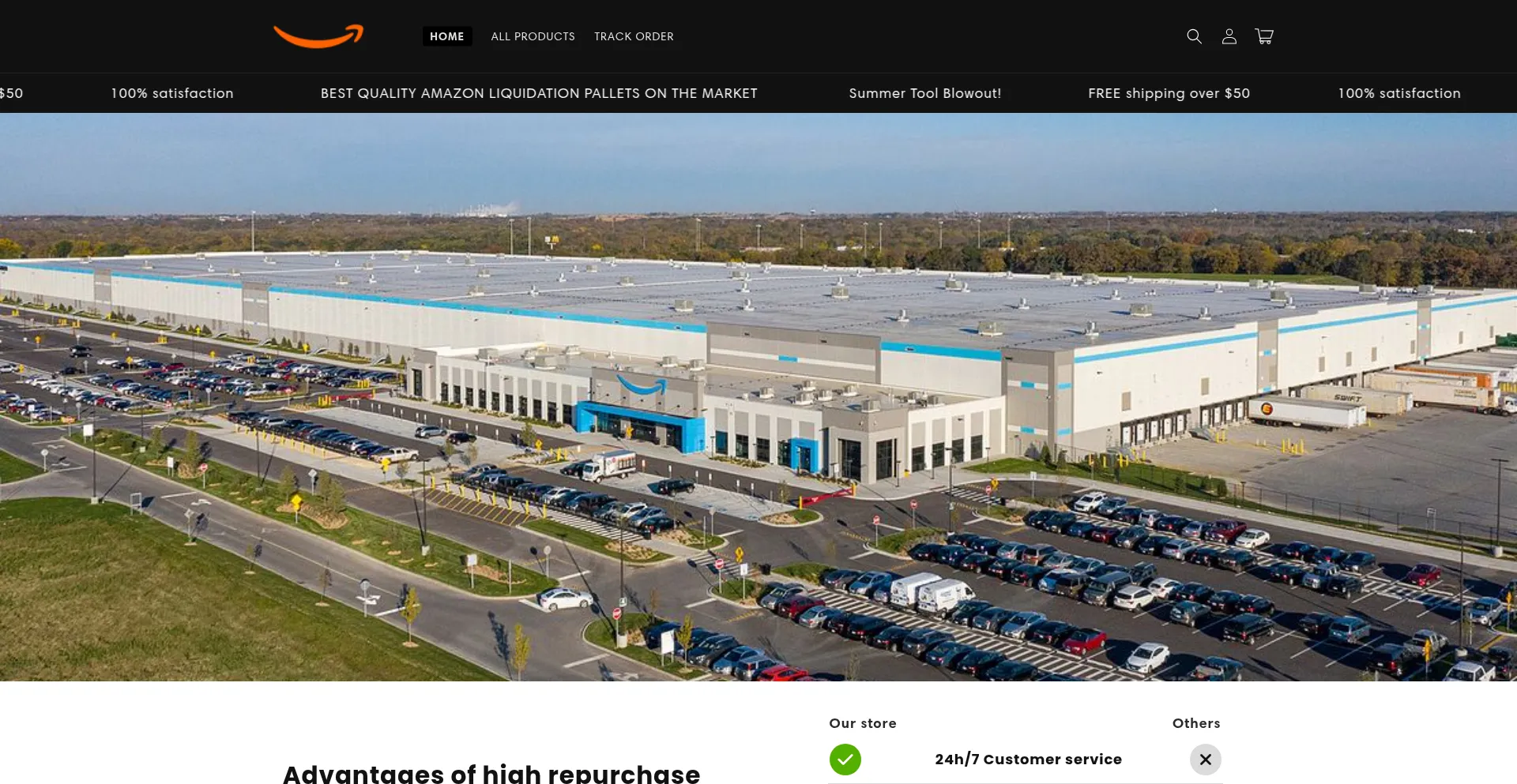 Website screenshot of Purenpallet.top