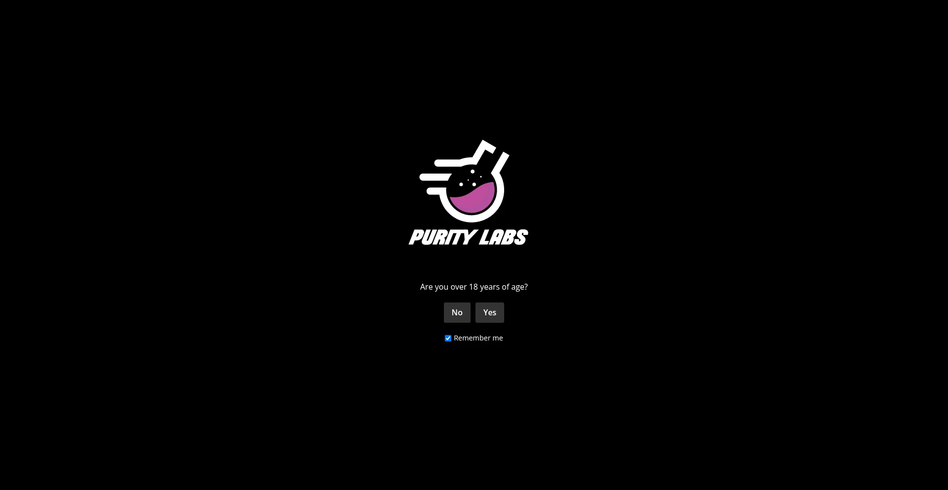 Website screenshot of Puritylabs.net
