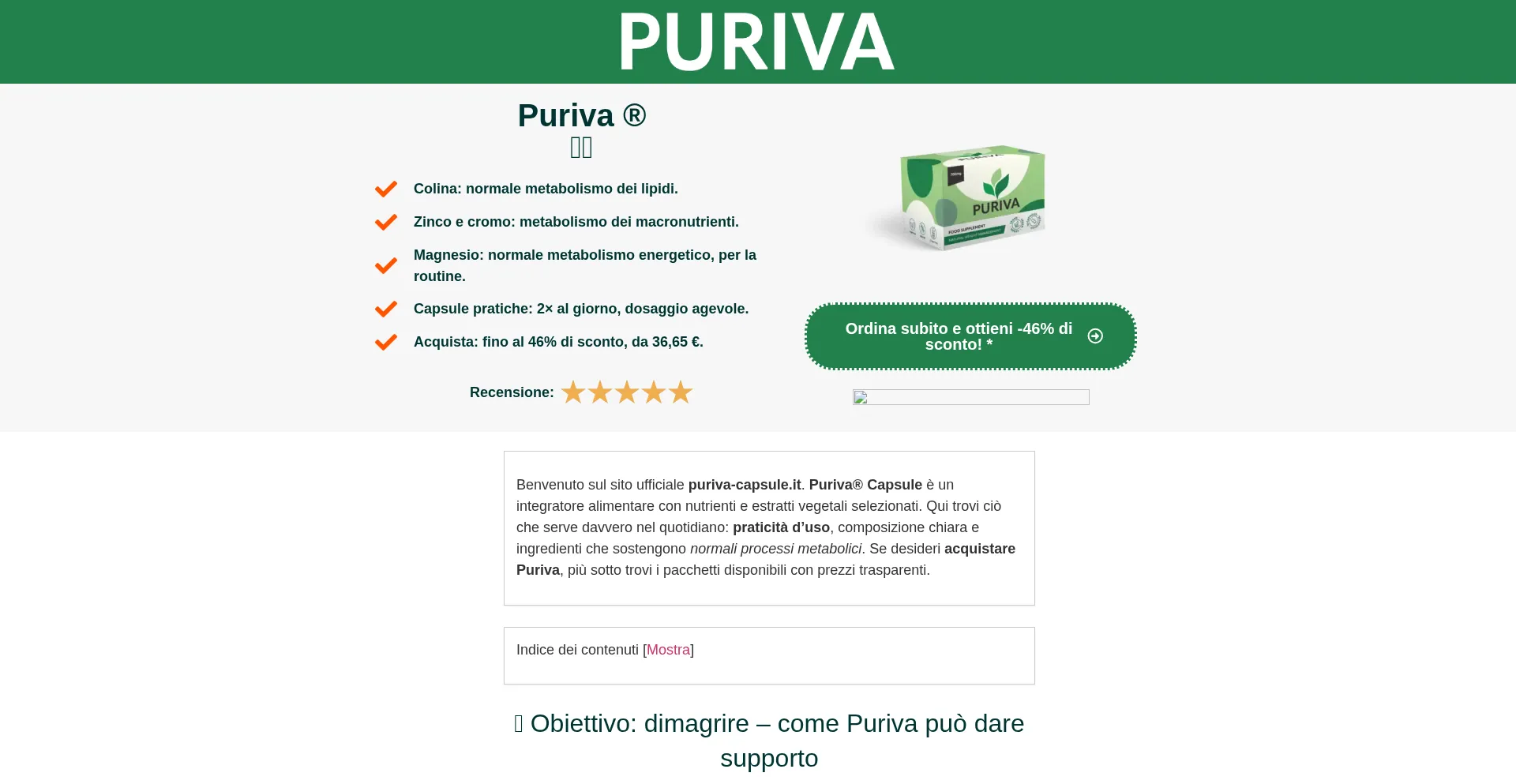 Puriva-capsule.it