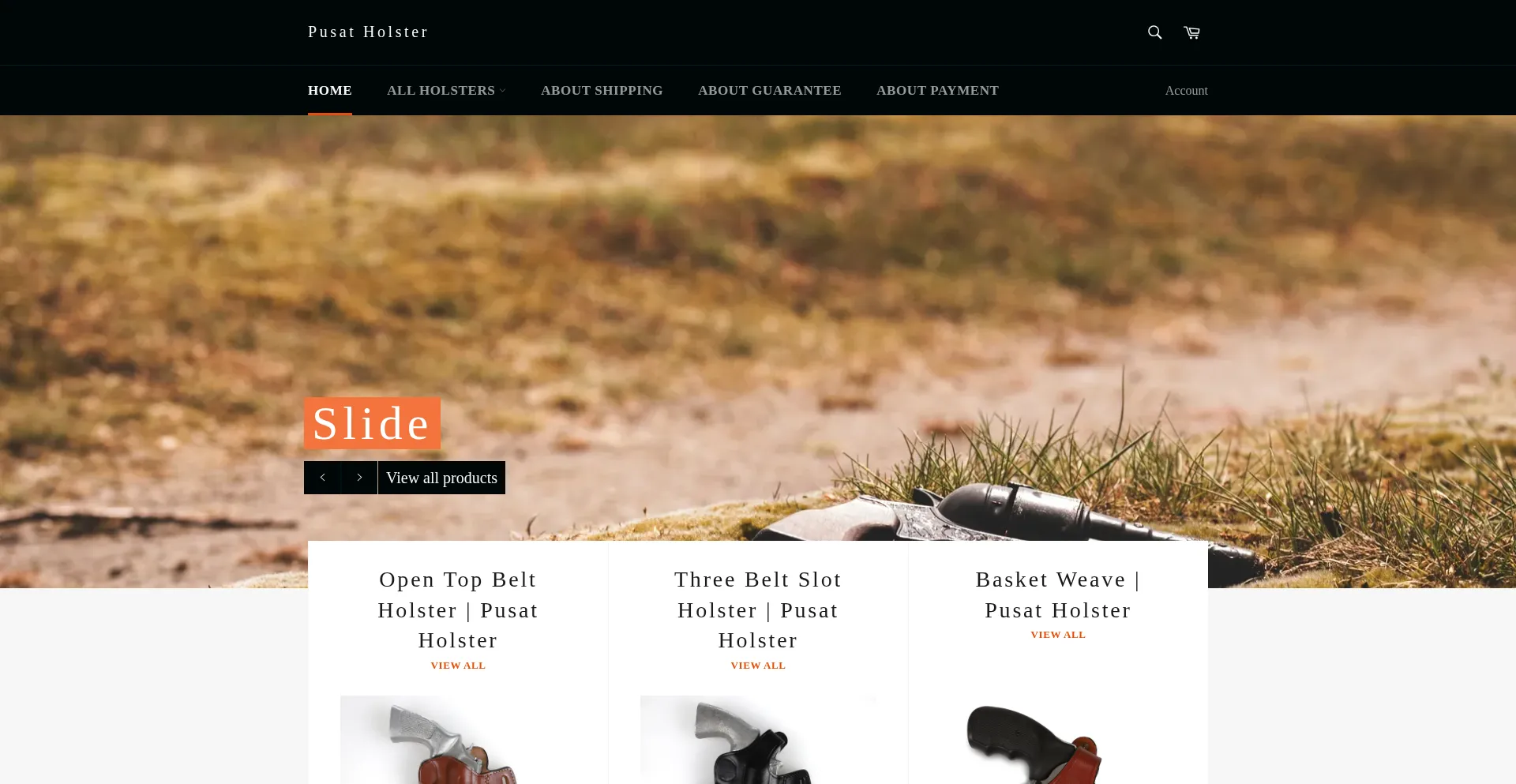 Website screenshot of Pusatholster.com