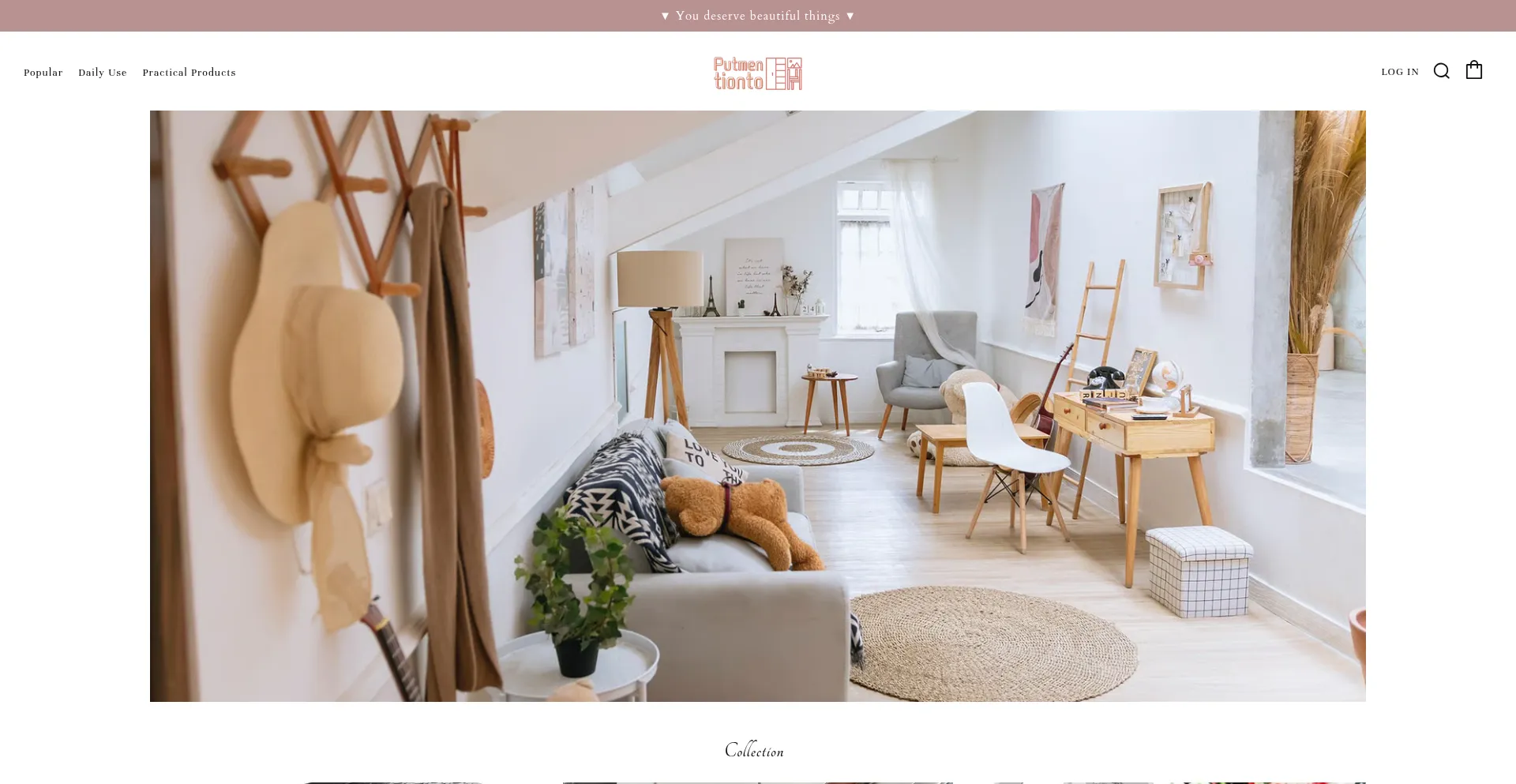 Website screenshot of Putmentionto.com