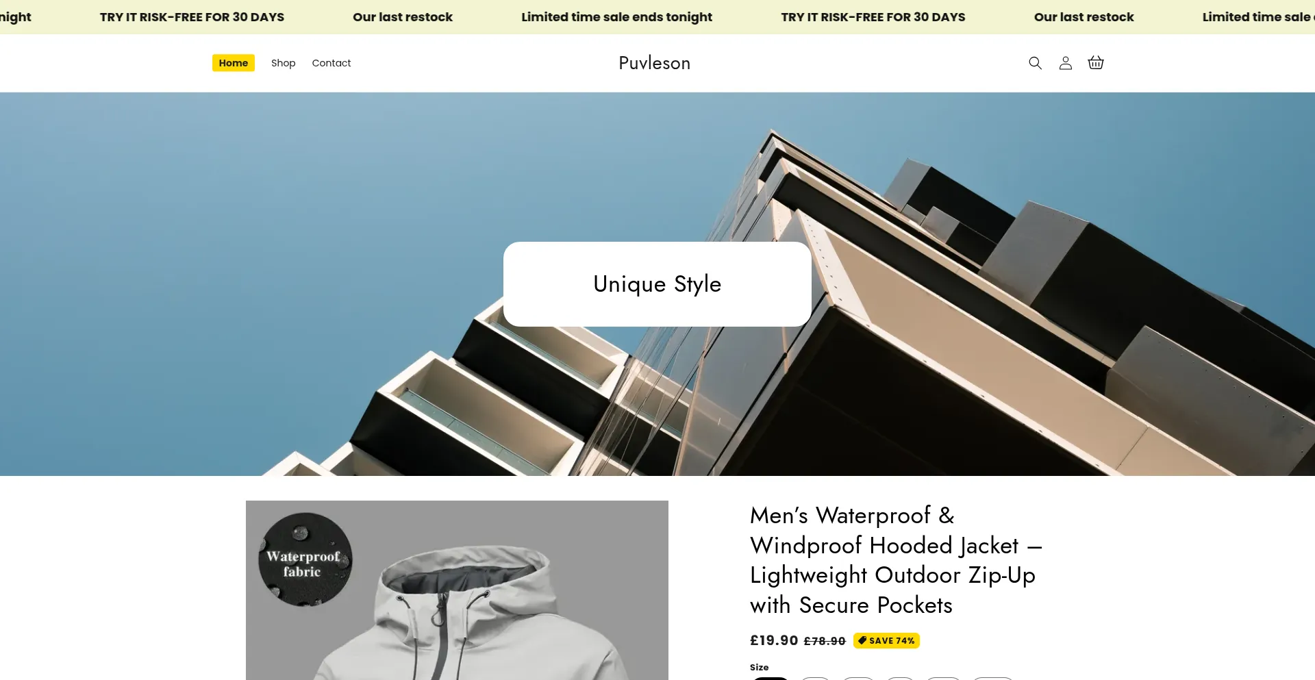 Puvleson.com Screenshot