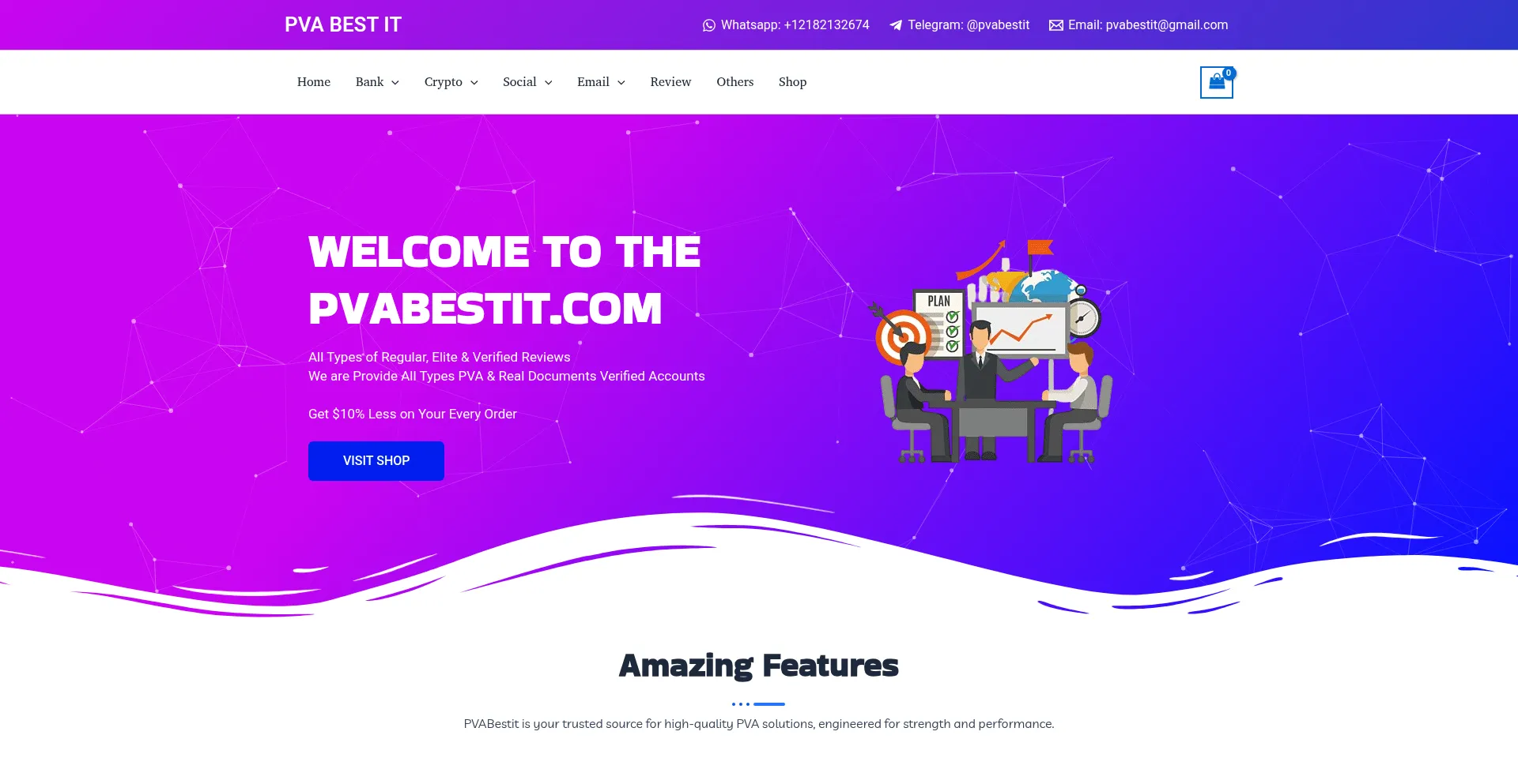 Website screenshot of Pvabestit.com