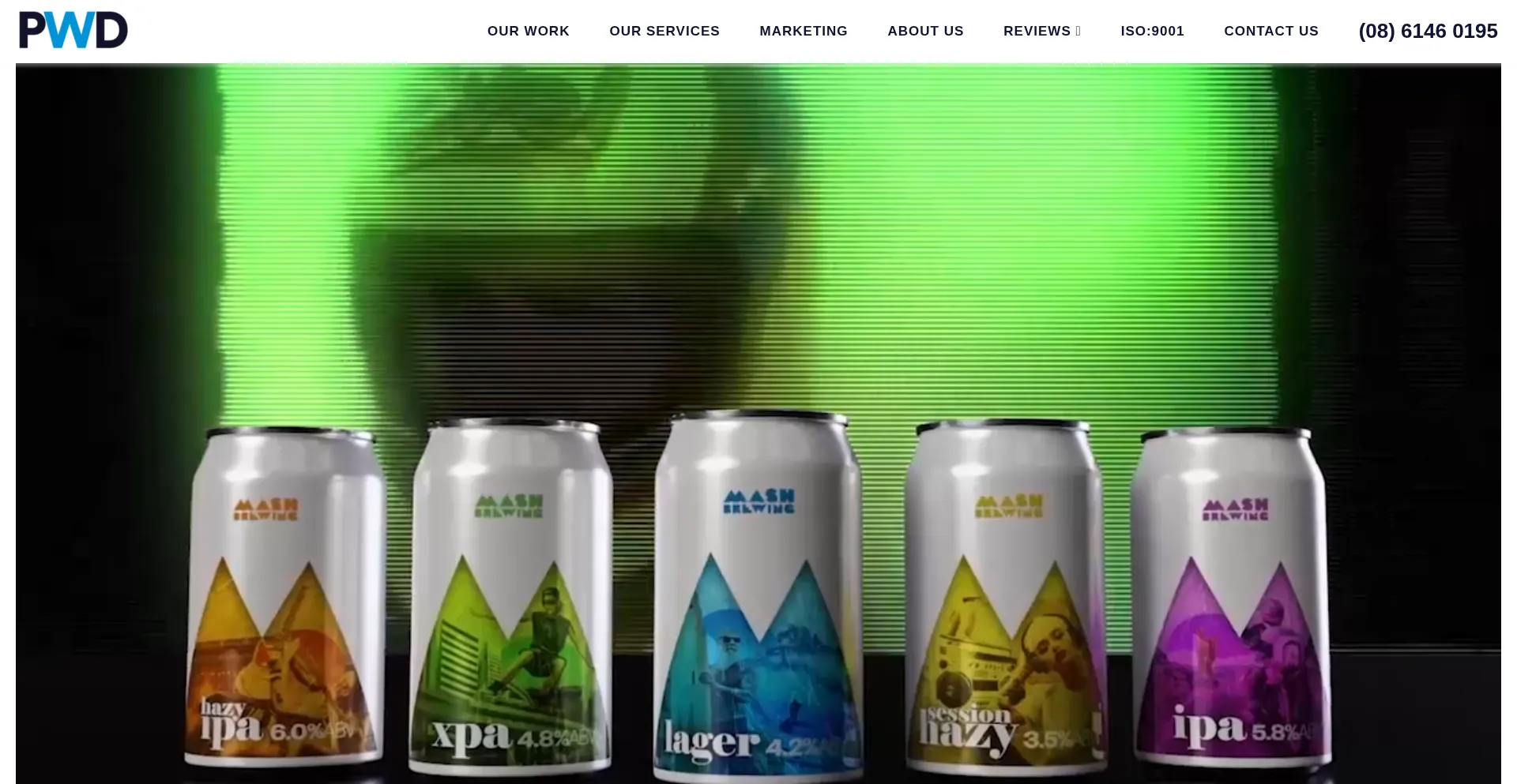 Website screenshot of Pwd.com.au