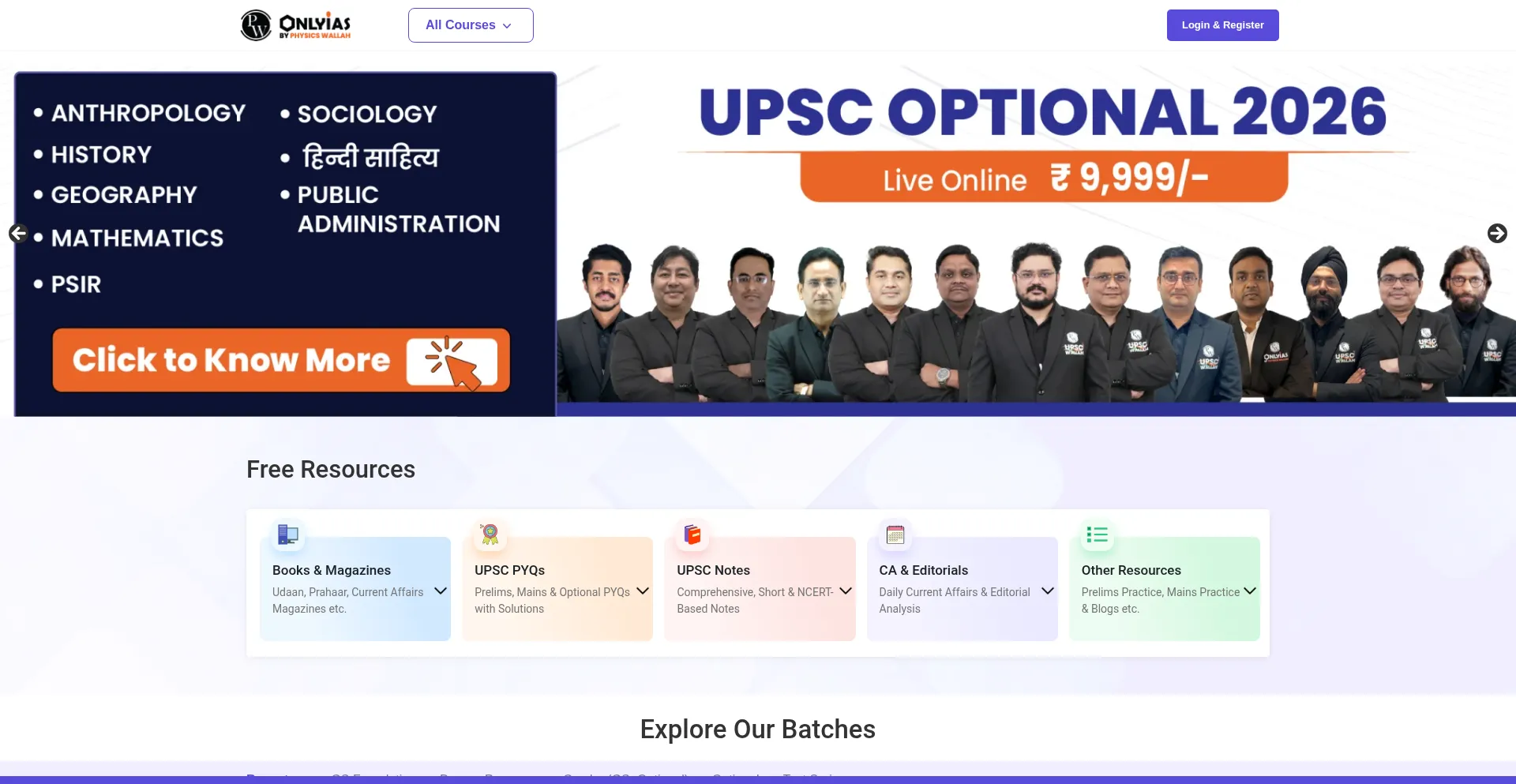 Website screenshot of Pwonlyias.com