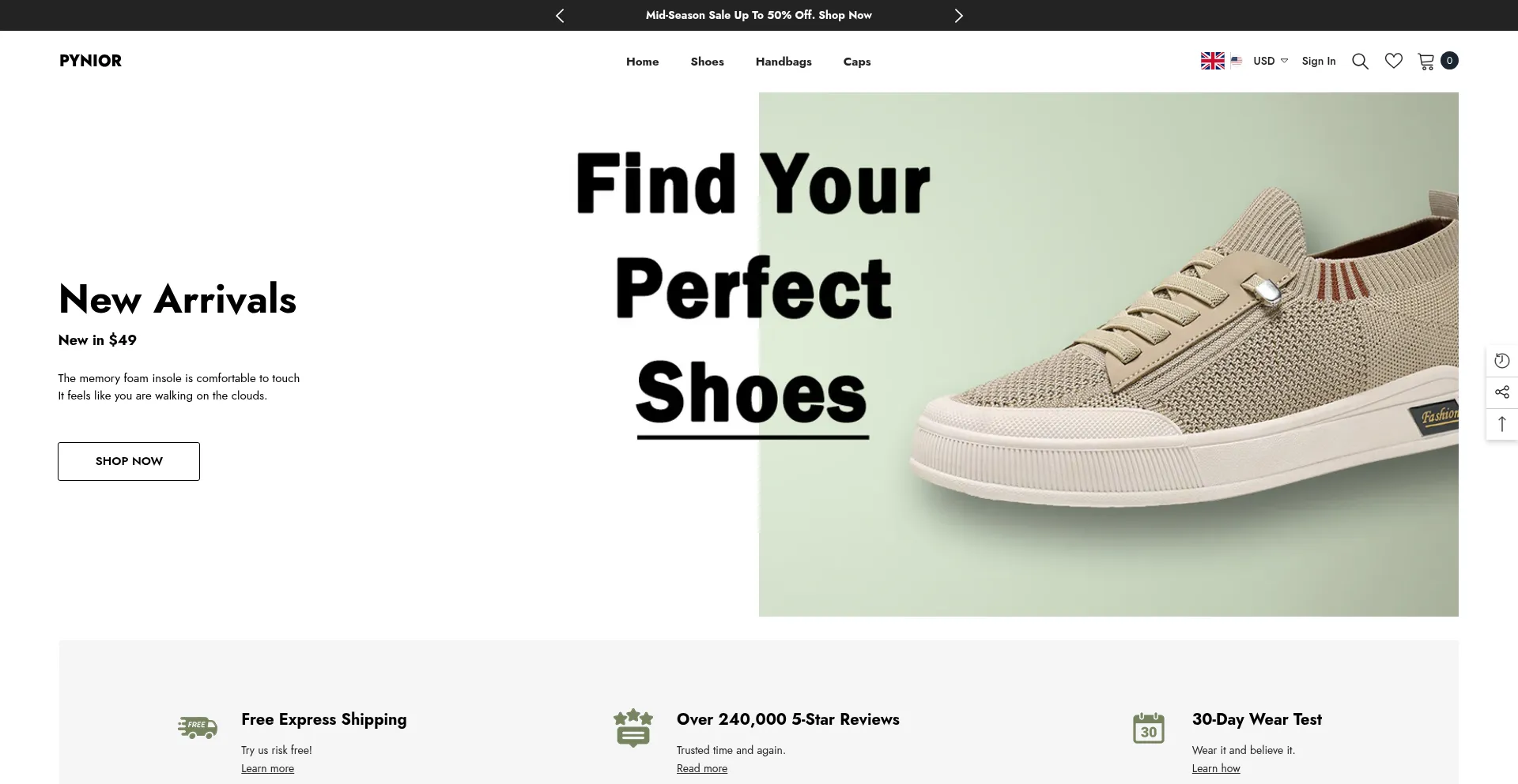 Pynior.com Screenshot