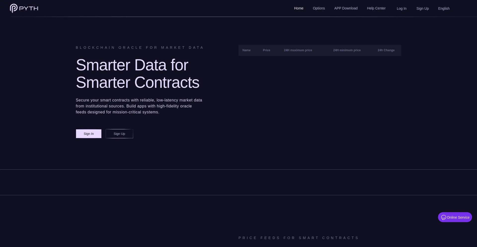 Website screenshot of Pythlink.com