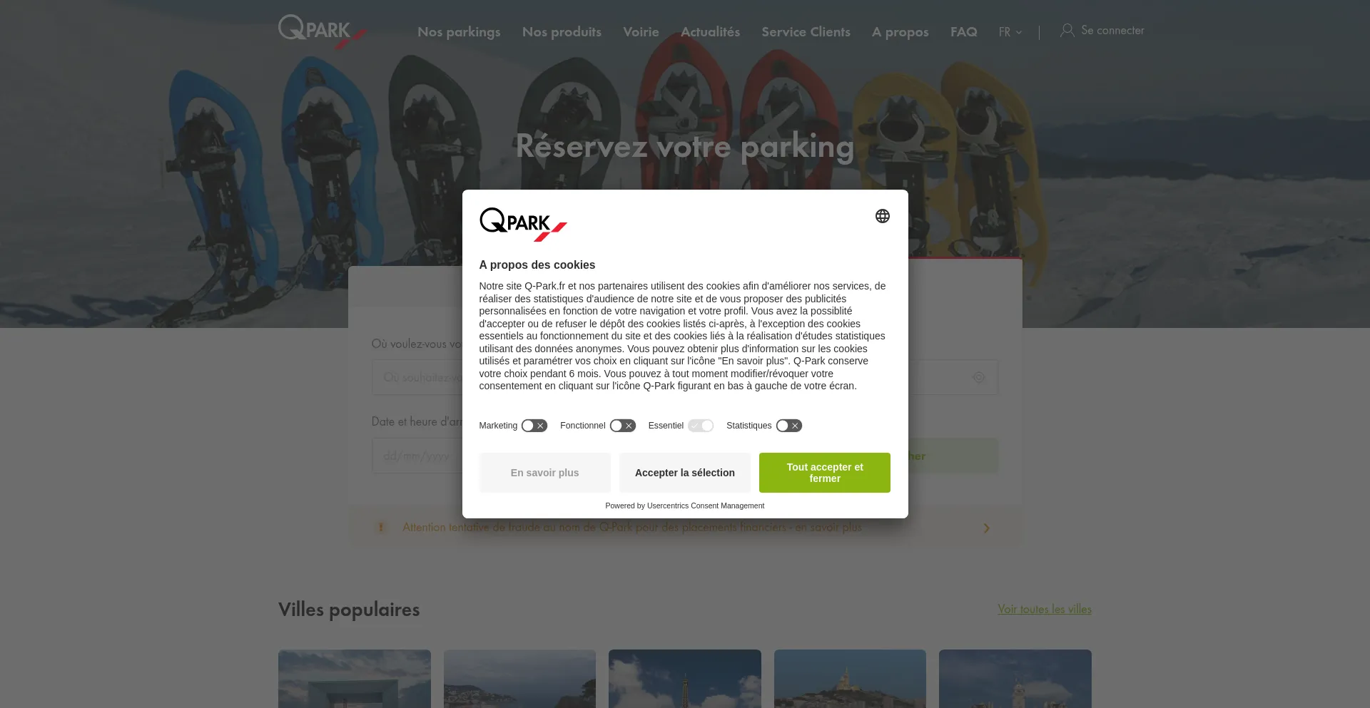 Q-park.fr Screenshot