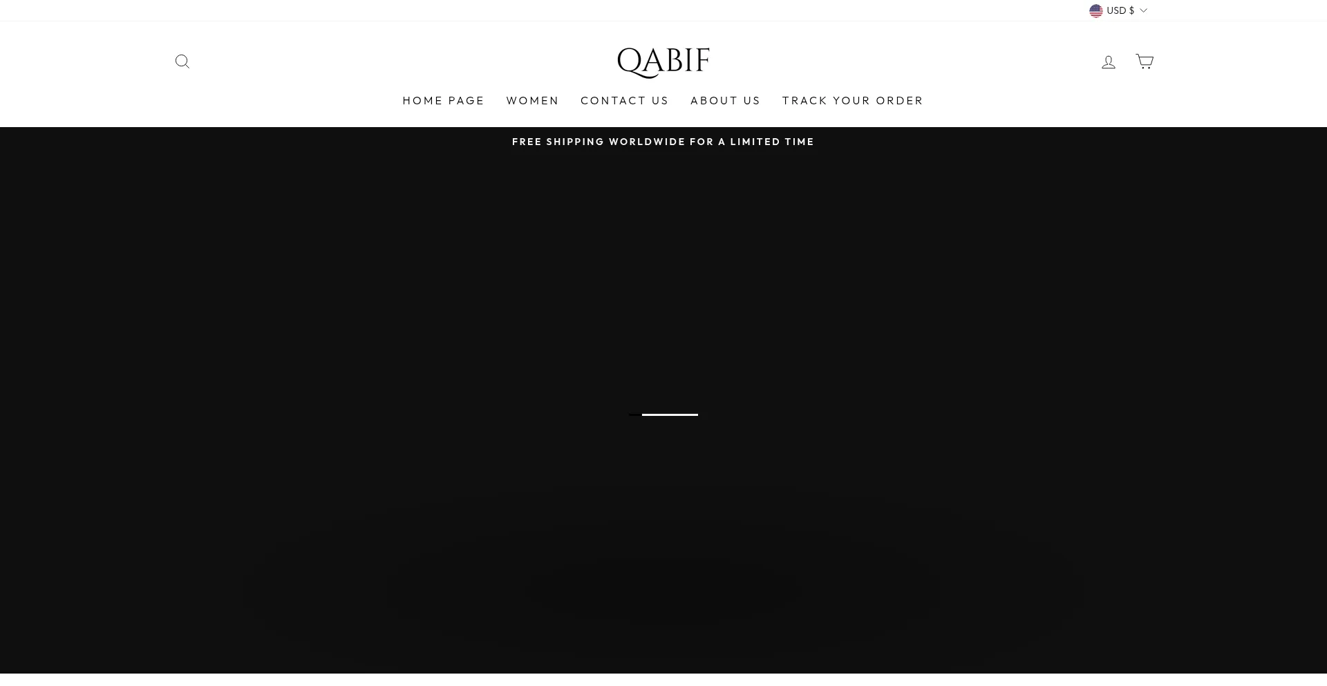 Website screenshot of Qabif.com