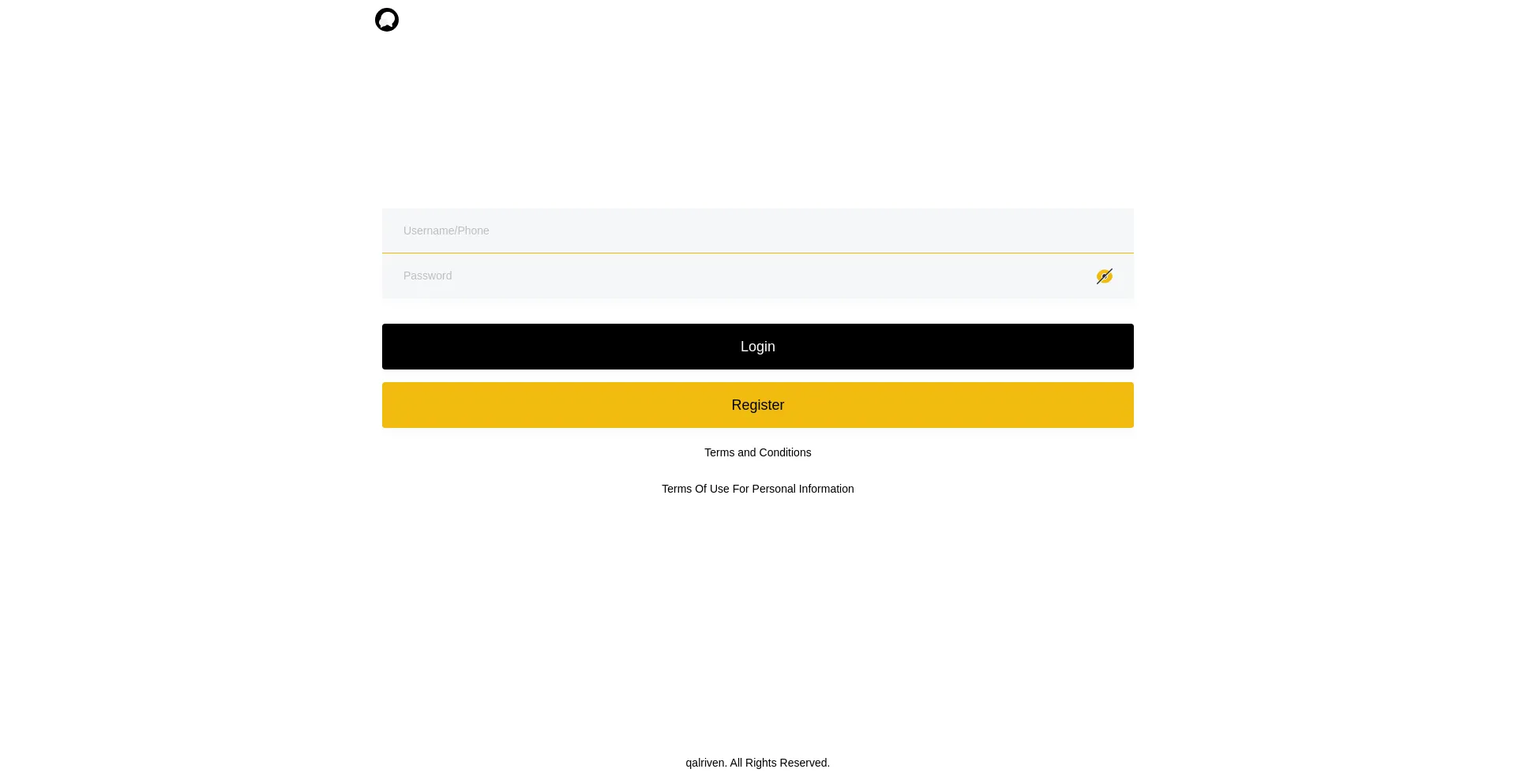 Website screenshot of Qalriven.xyz