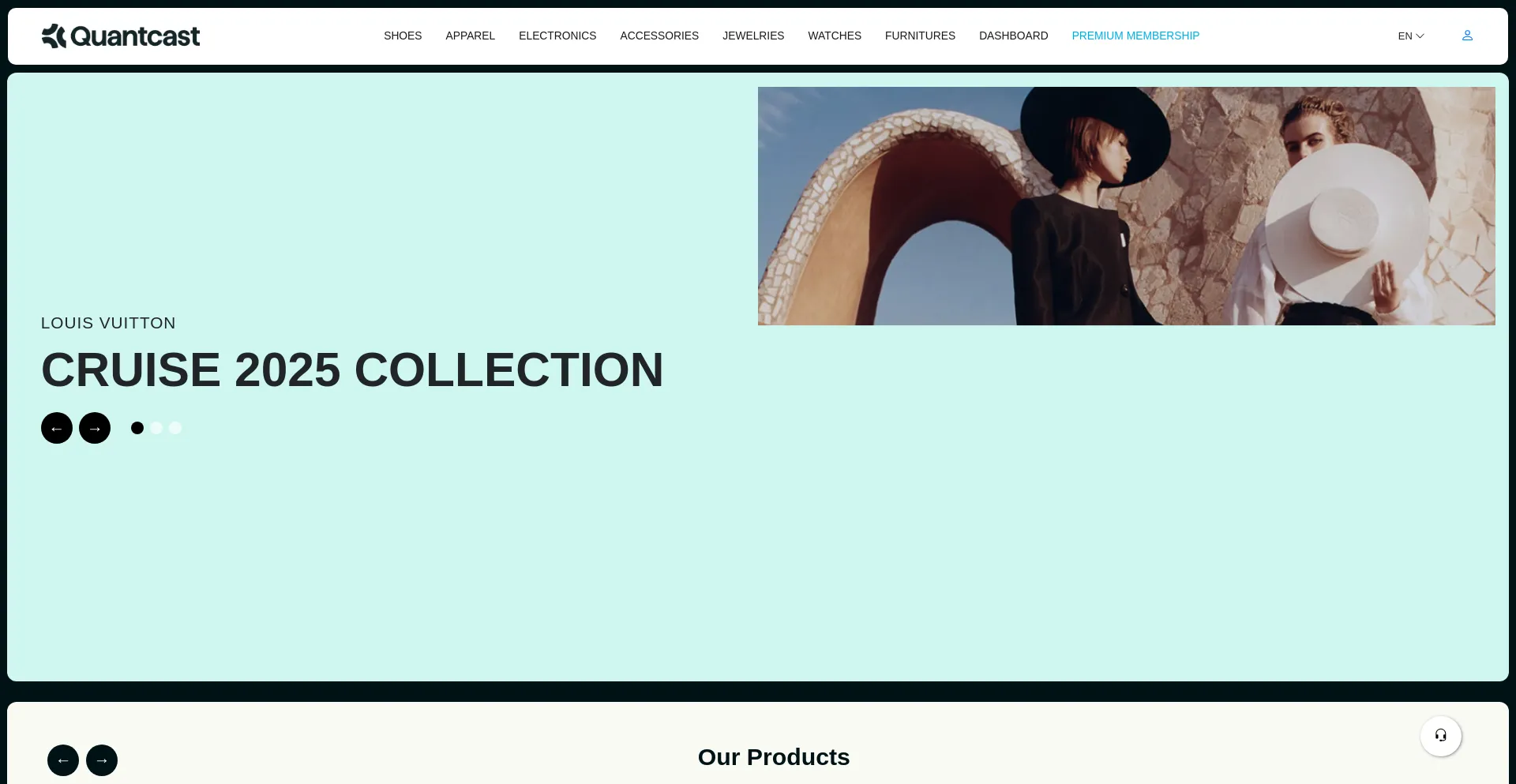 Website screenshot of Qc-ultra.com