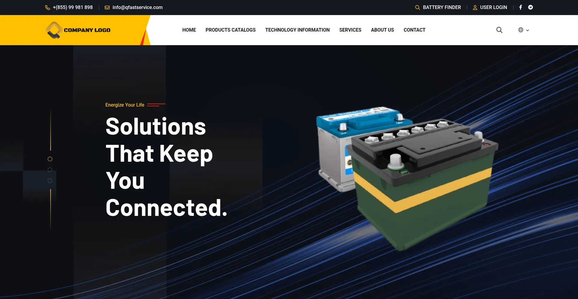 Website screenshot of Qfastservice.com