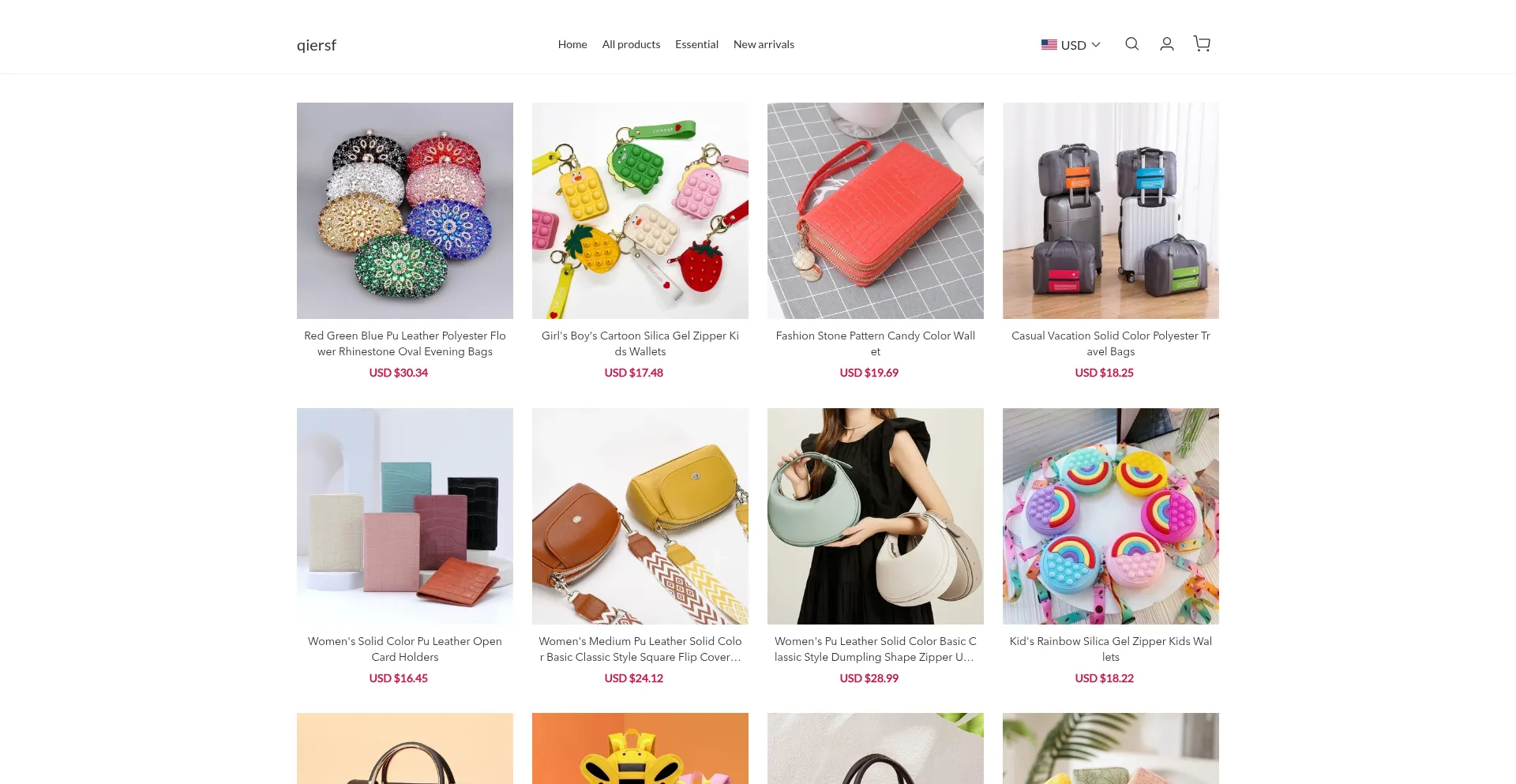 Website screenshot of Qiersf.com