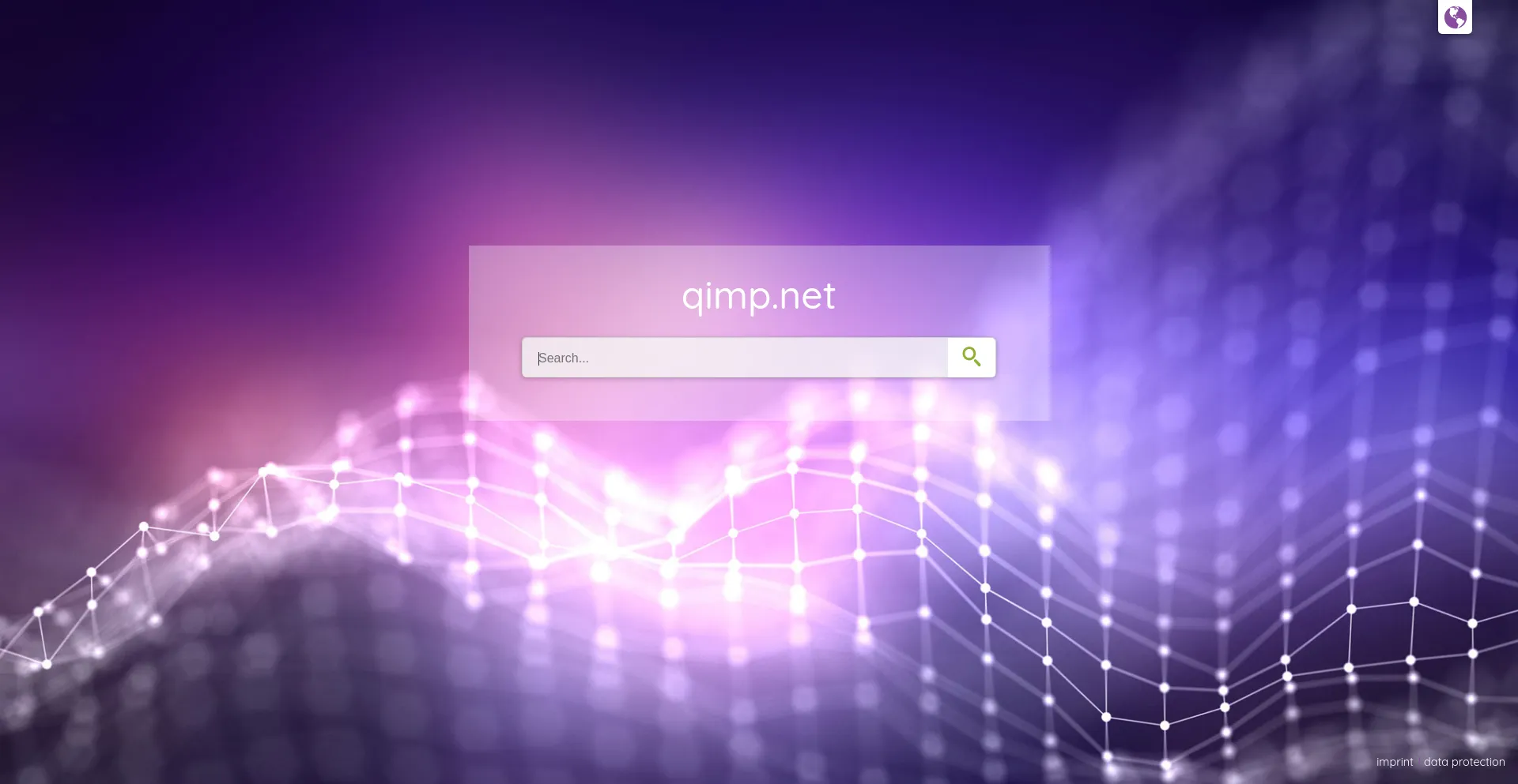 Website screenshot of Qimp.net