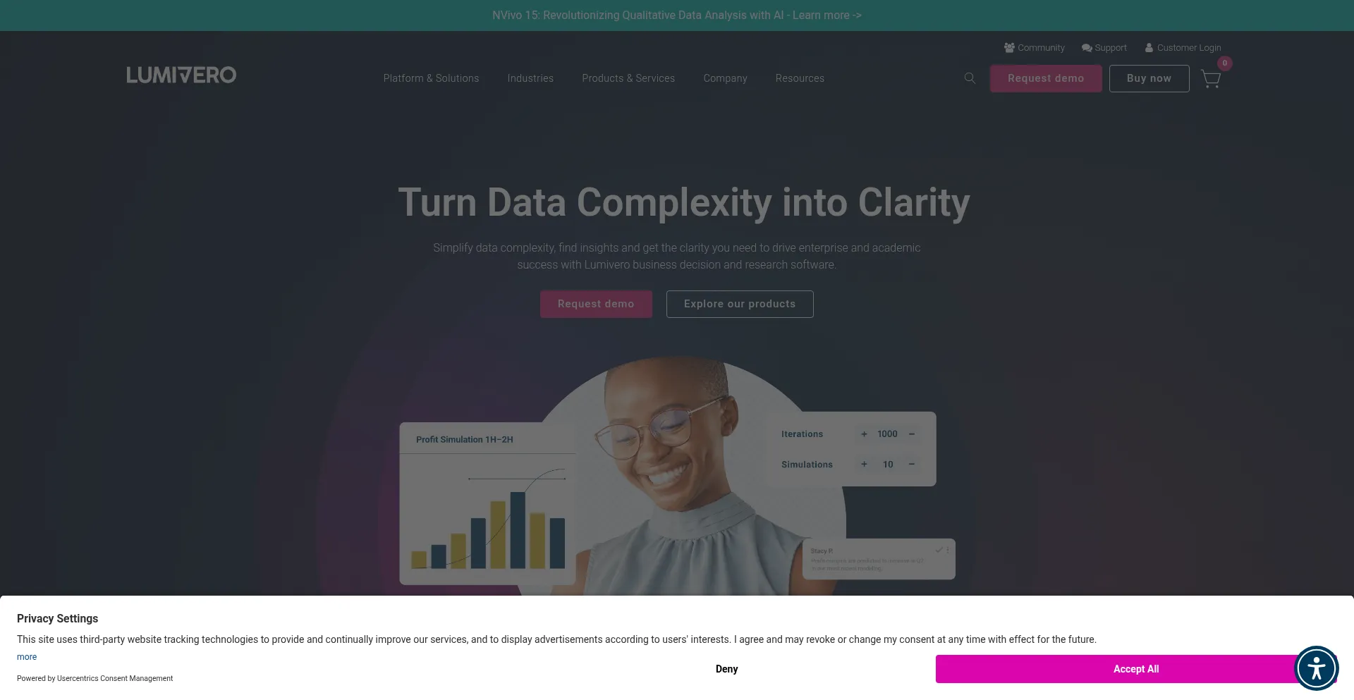 Website screenshot of Qsrinternational.com