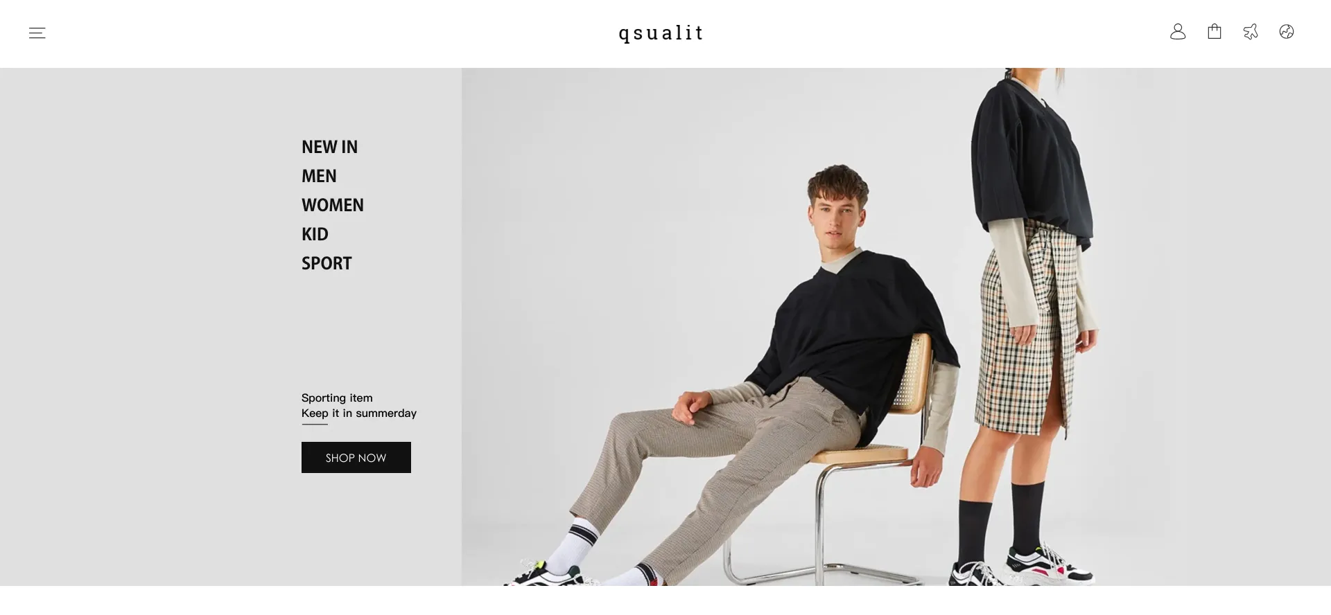 Website screenshot of Qsualit.com