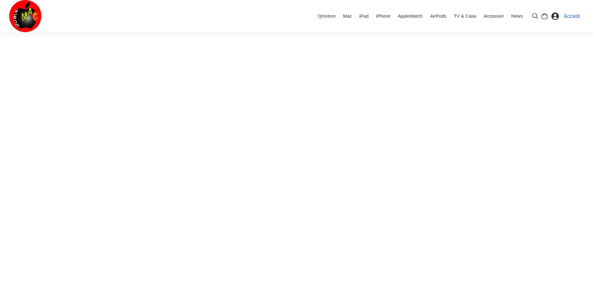 Website screenshot of Qualemac.it