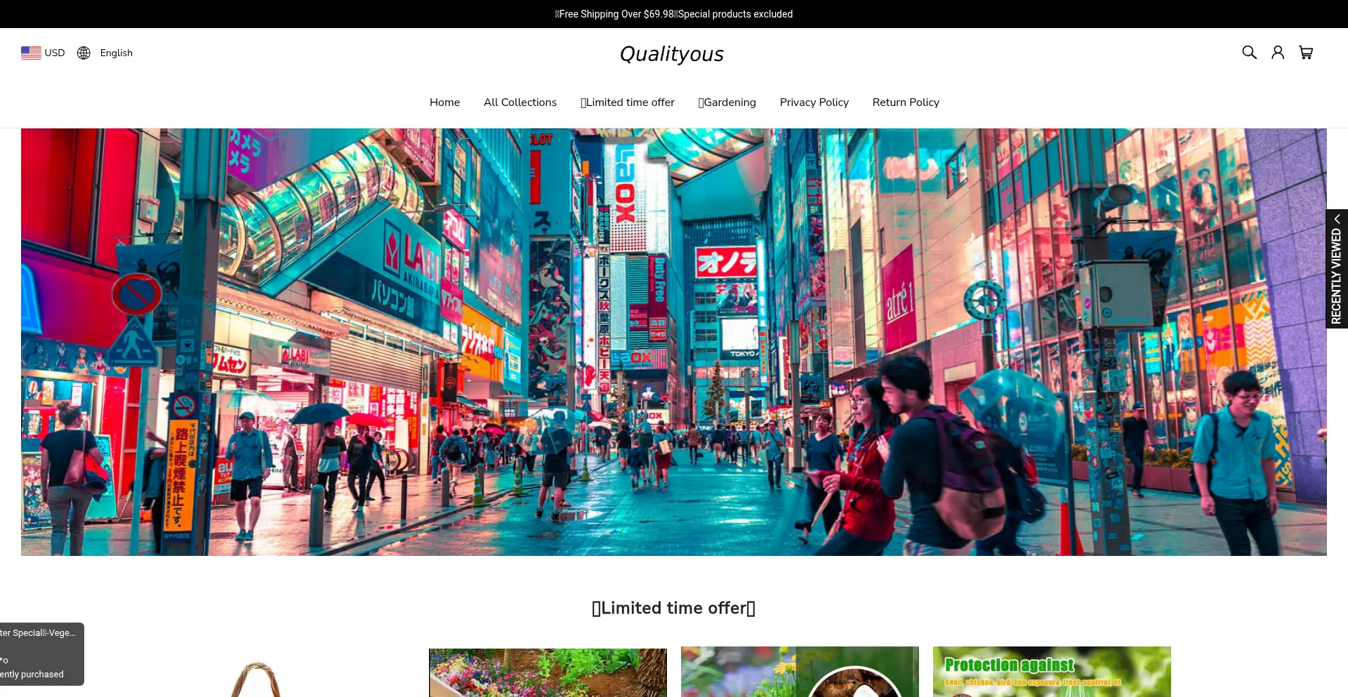 Website screenshot of Qualityous.com