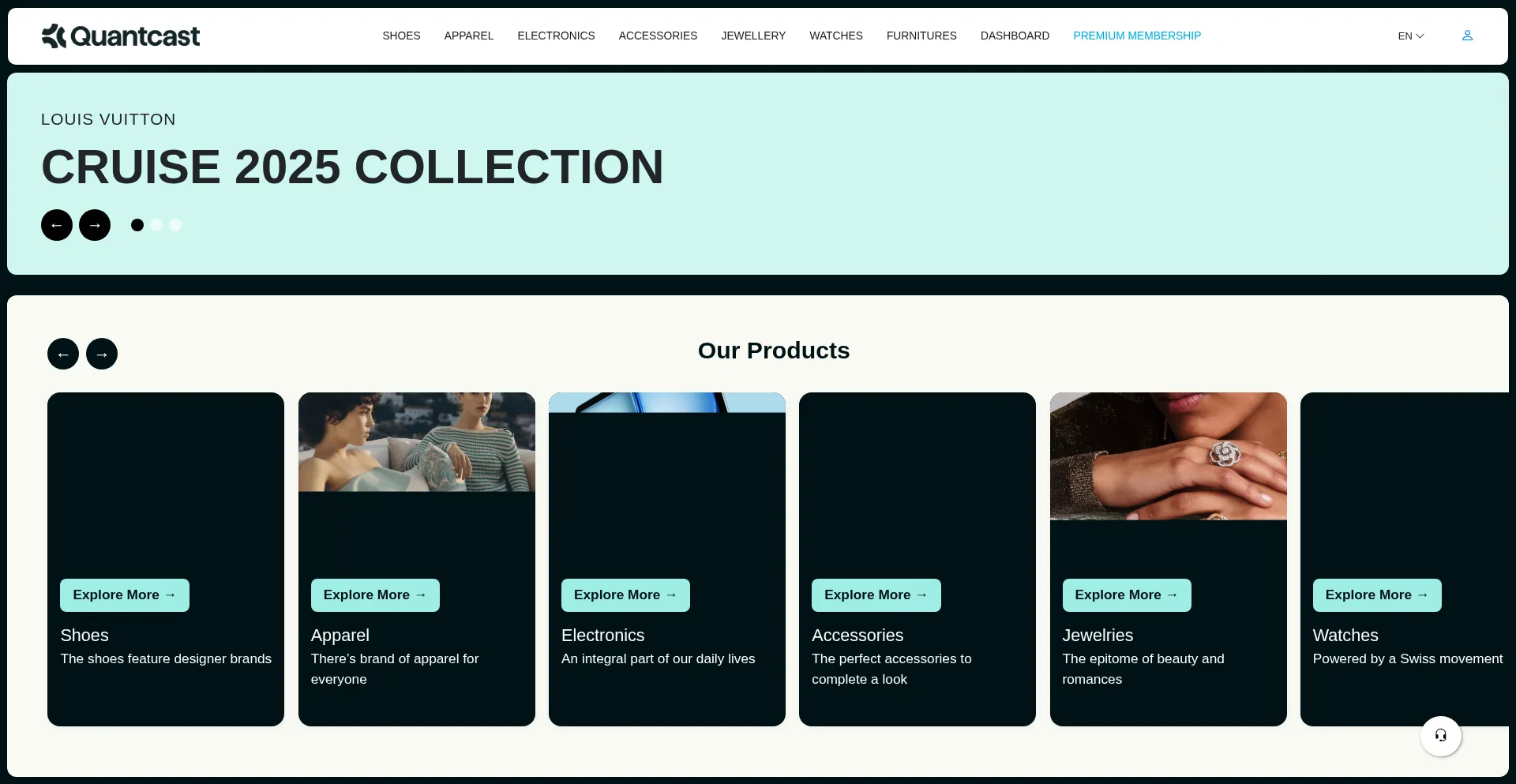Website screenshot of Quantcast-pro.net